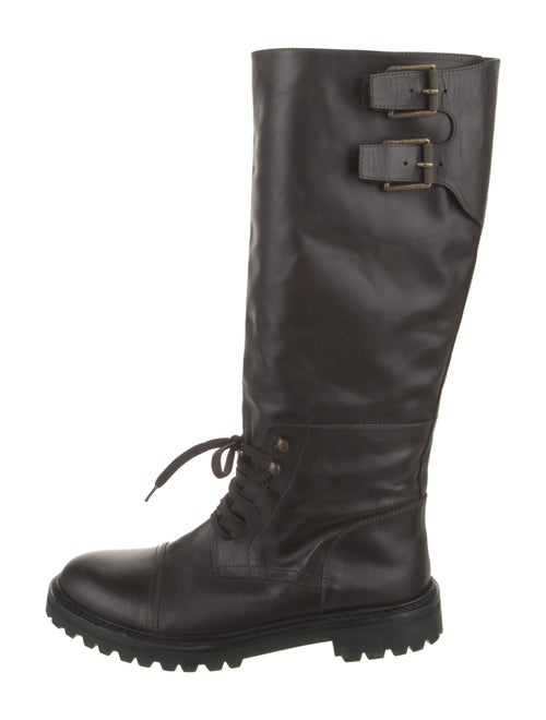 Belstaff Leather Combat Boots