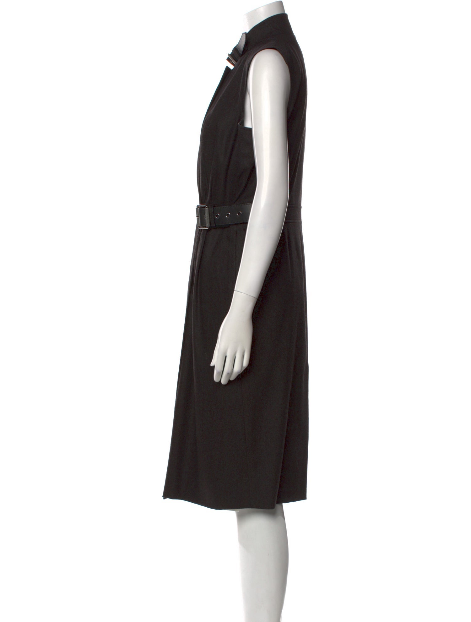 Belstaff Virgin Wool Midi Length Dress