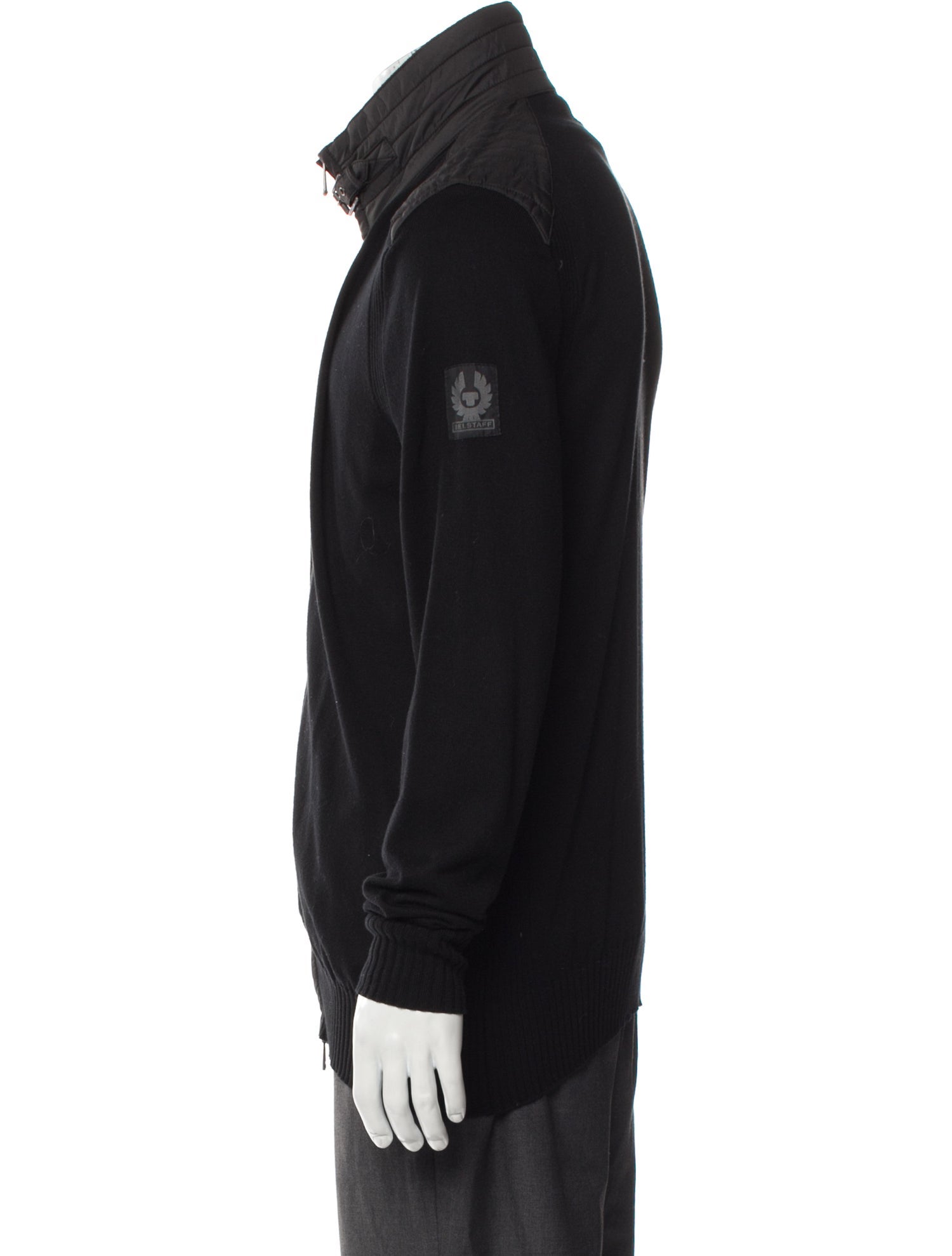 Belstaff Mock Neck Long Sleeve Cardigan