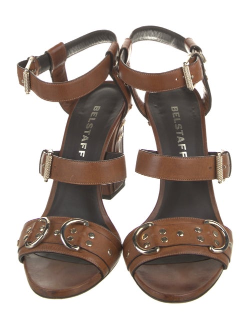 Belstaff Leather Studded Accents Sandals