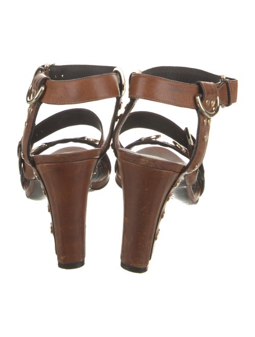 Belstaff Leather Studded Accents Sandals