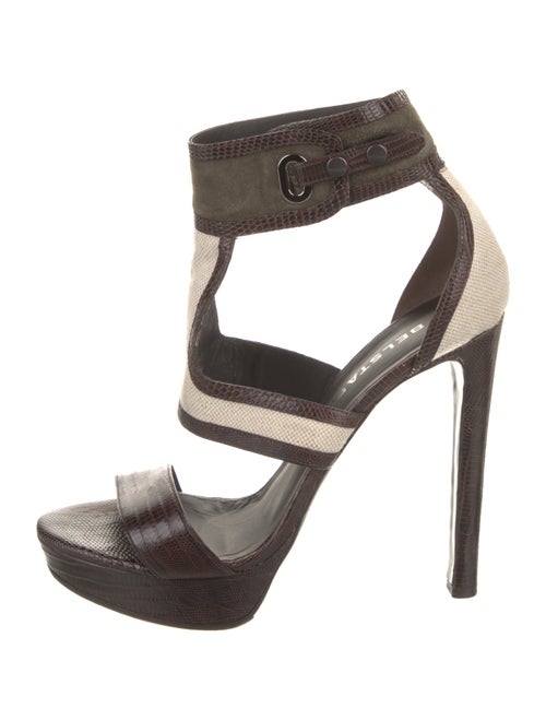 Belstaff Leather Striped Espadrilles