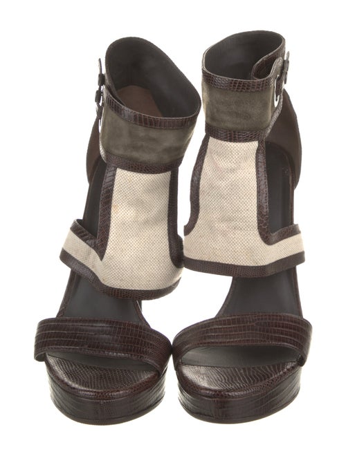 Belstaff Leather Striped Espadrilles