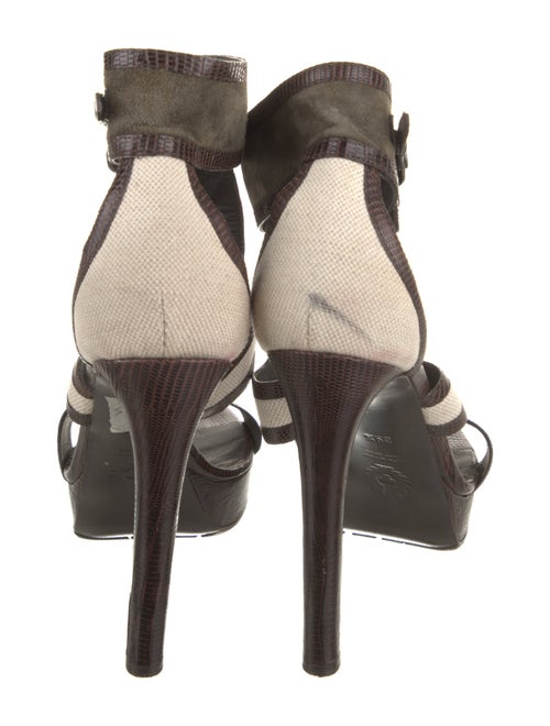 Belstaff Leather Striped Espadrilles