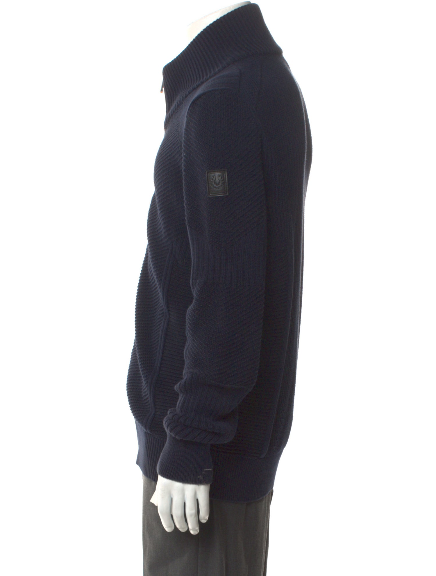 Belstaff Mock Neck Long Sleeve Cardigan