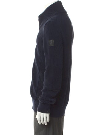 Belstaff Mock Neck Long Sleeve Cardigan