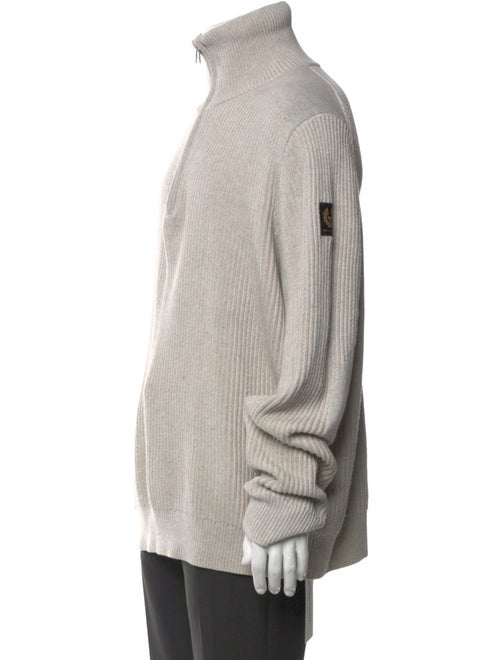 Belstaff Mock Neck Long Sleeve Pullover