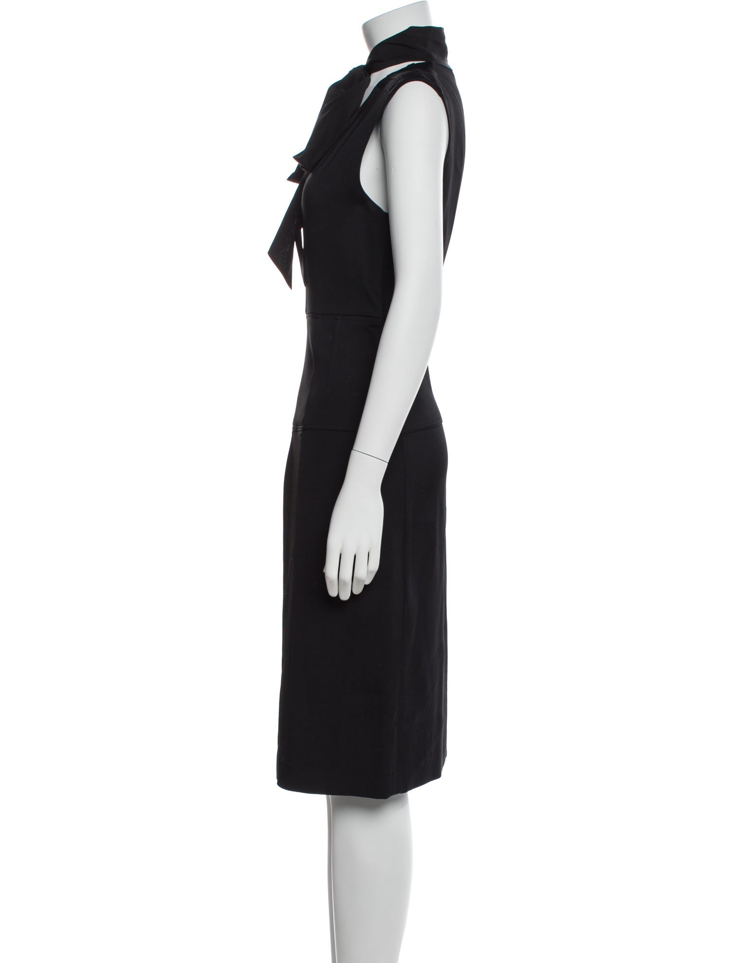 Belstaff Mock Neck Midi Length Dress