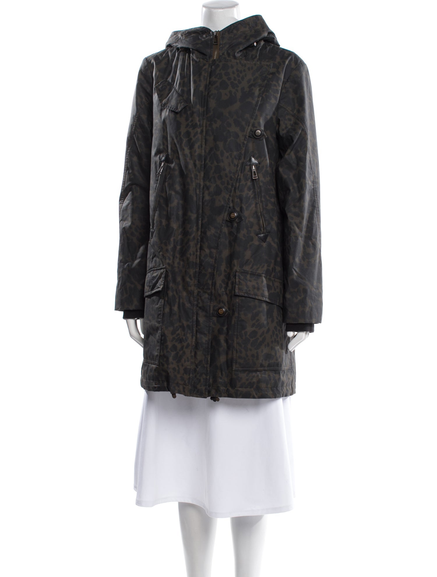 Belstaff Animal Print Faux Fur Coat