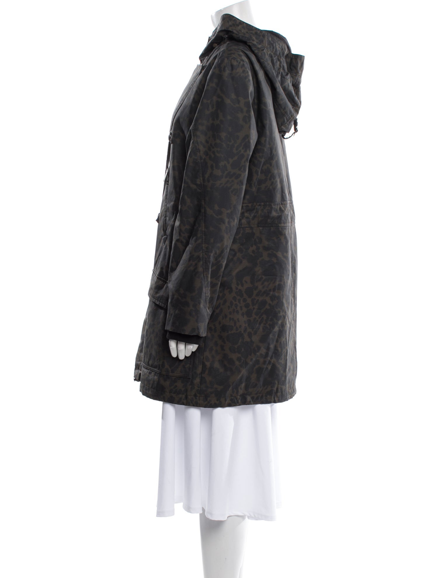 Belstaff Animal Print Faux Fur Coat