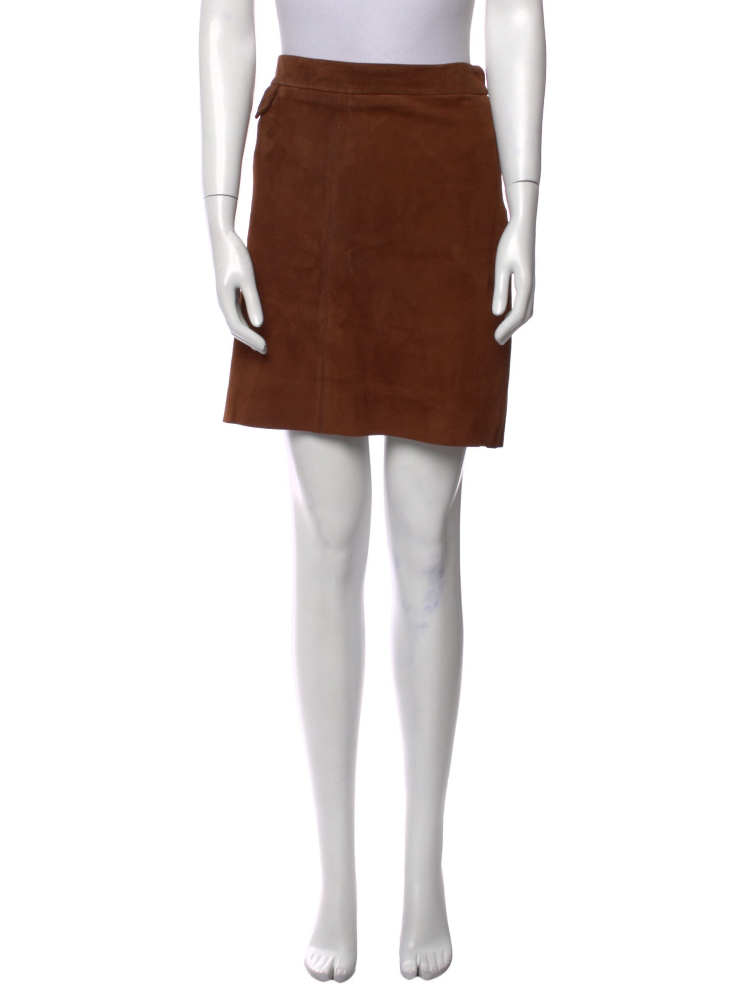 Belstaff Lamb Leather Mini Skirt w/ Tags