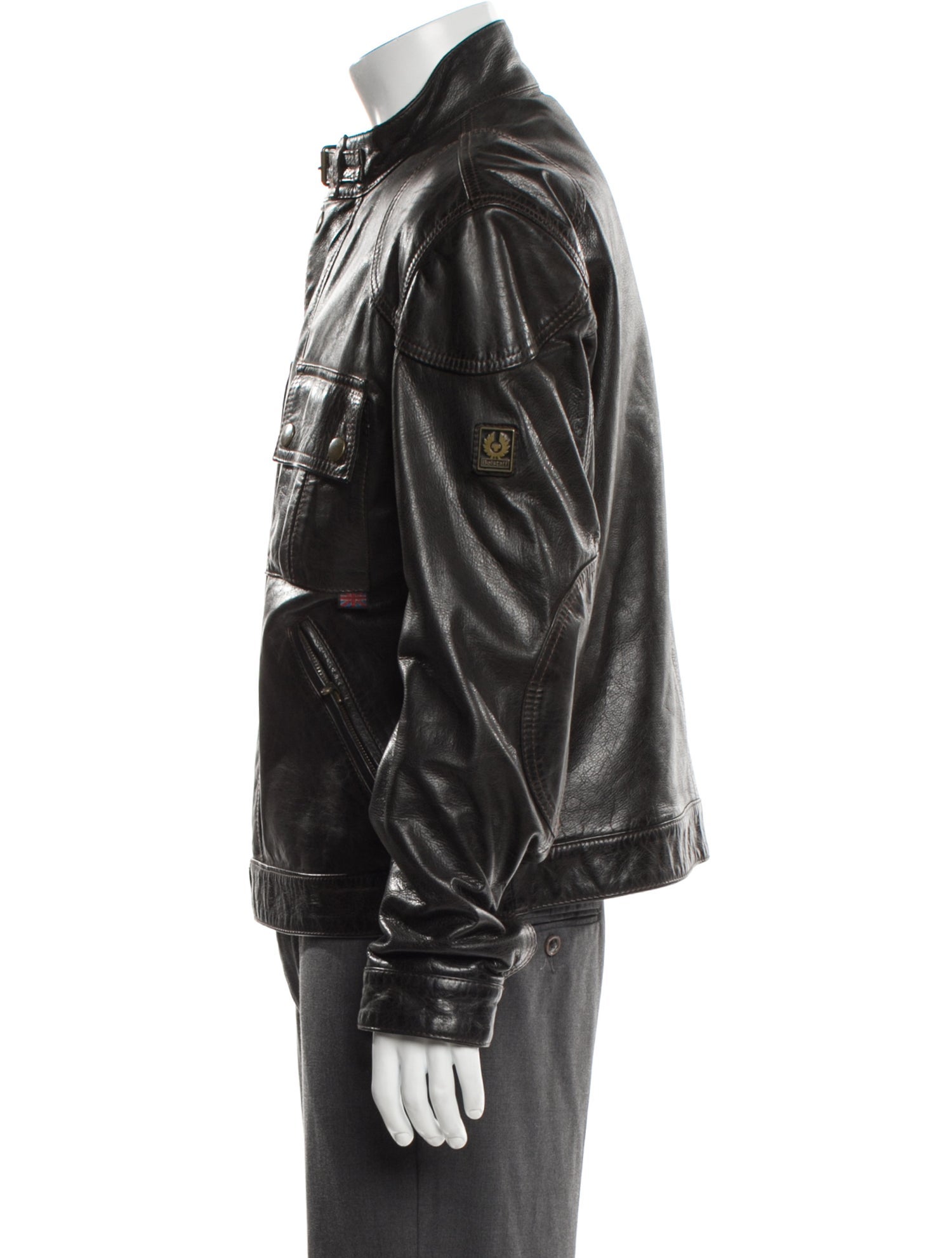 Belstaff Leather Utility Jacket