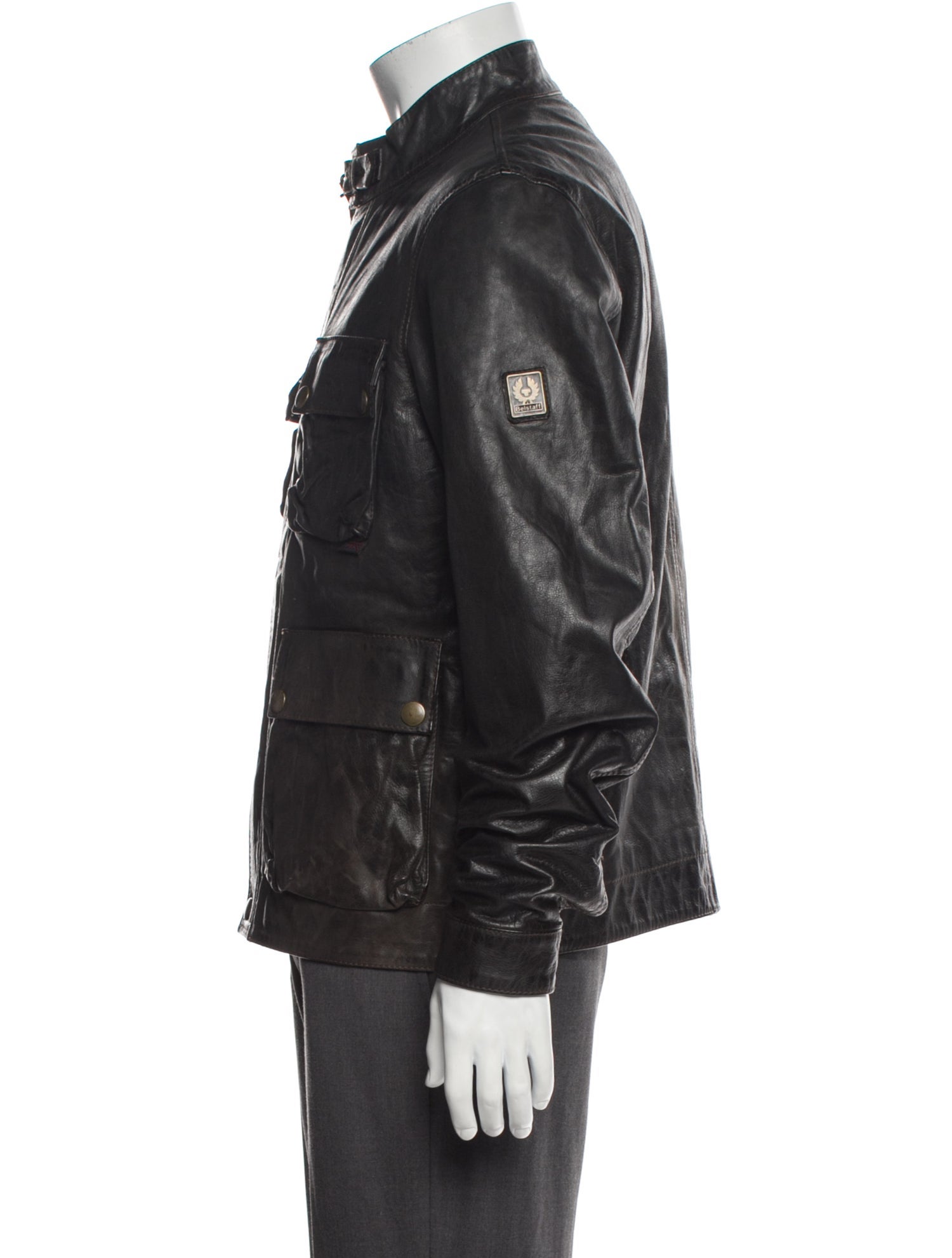 Belstaff Leather Trucker Jacket
