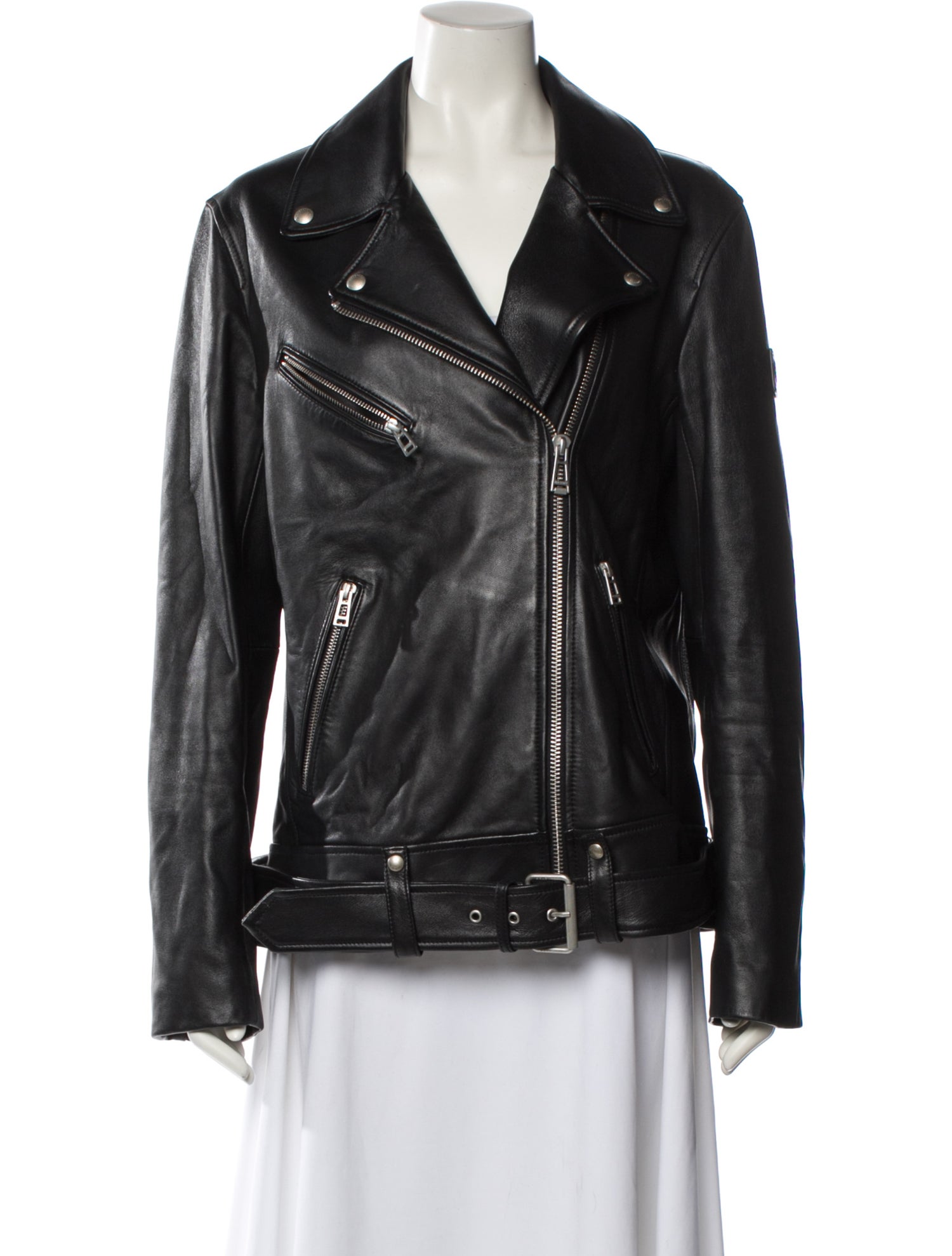 Belstaff Lamb Leather Biker Jacket