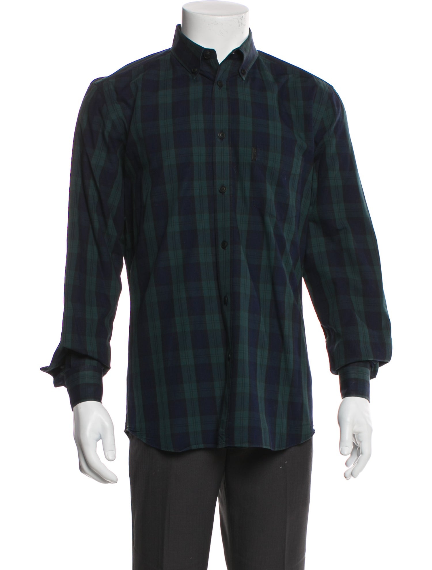 Belstaff Plaid Print Long Sleeve Shirt