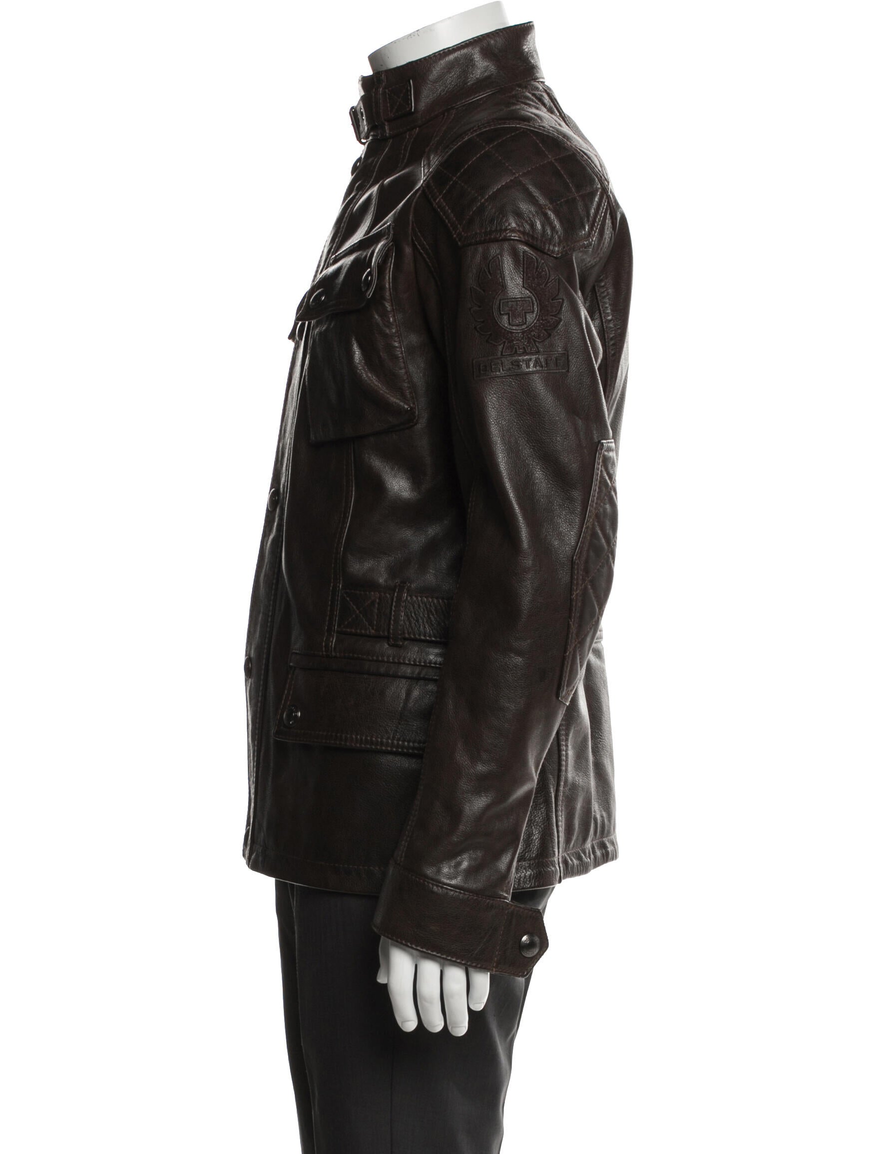 Belstaff Leather Utility Jacket