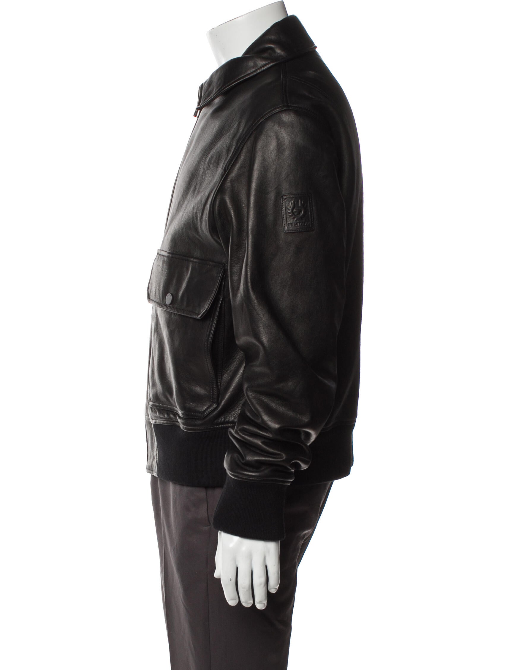 Belstaff Leather Bomber Jacket w/ Tags
