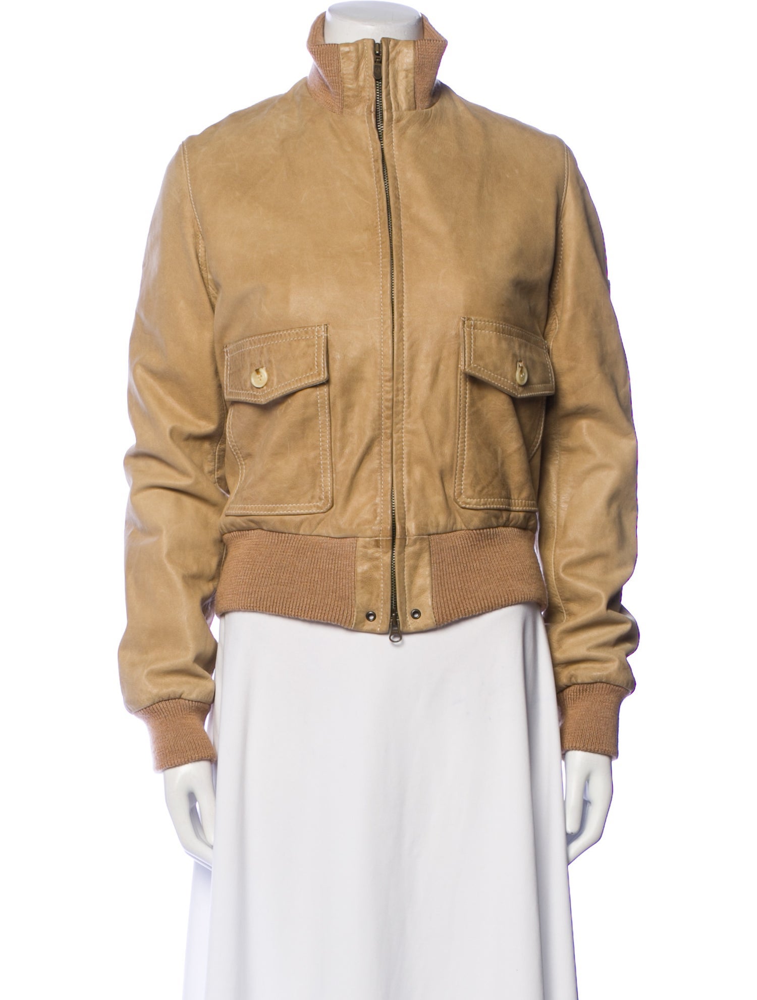 Belstaff Leather Bomber Jacket