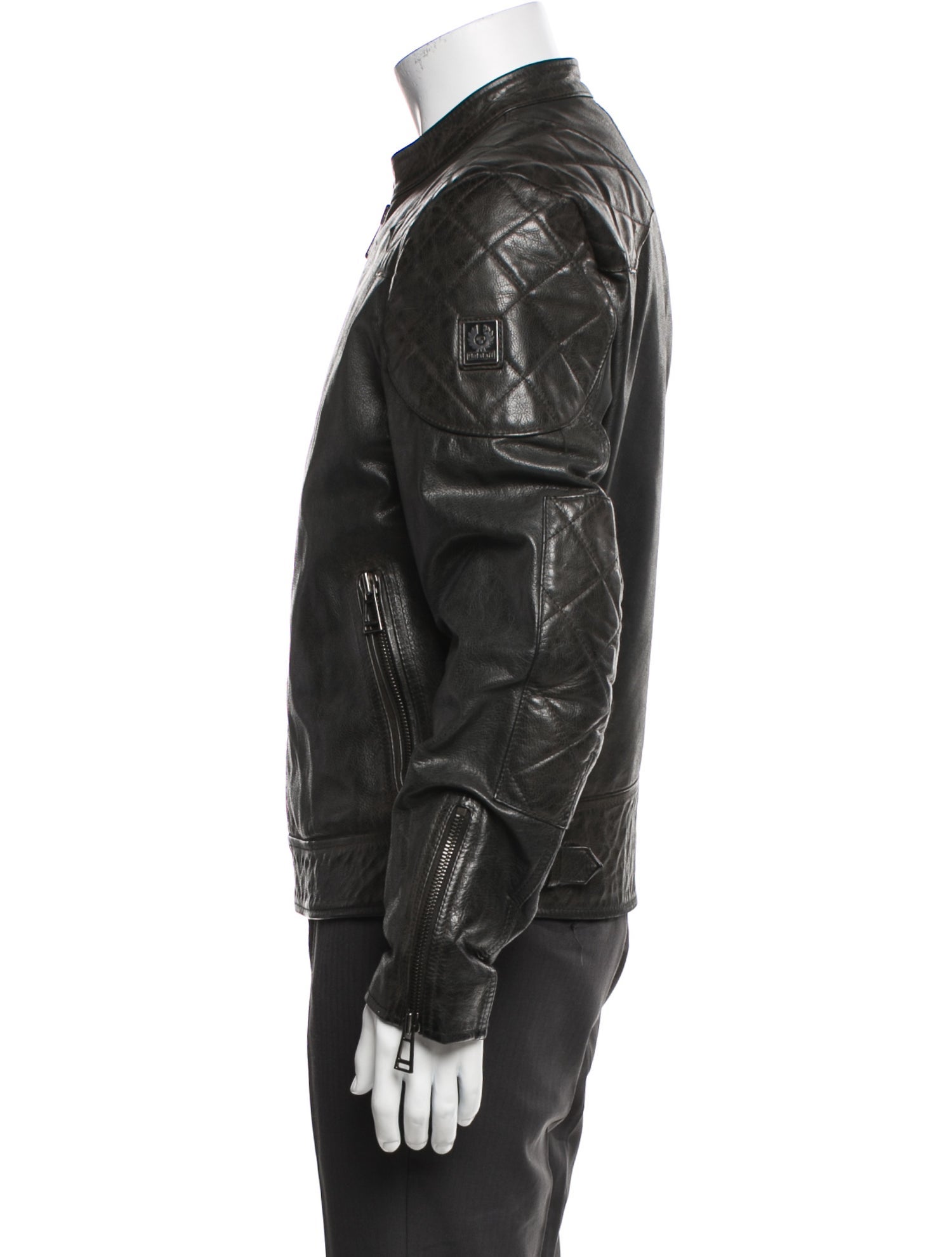 Belstaff Calf Leather Moto Jacket