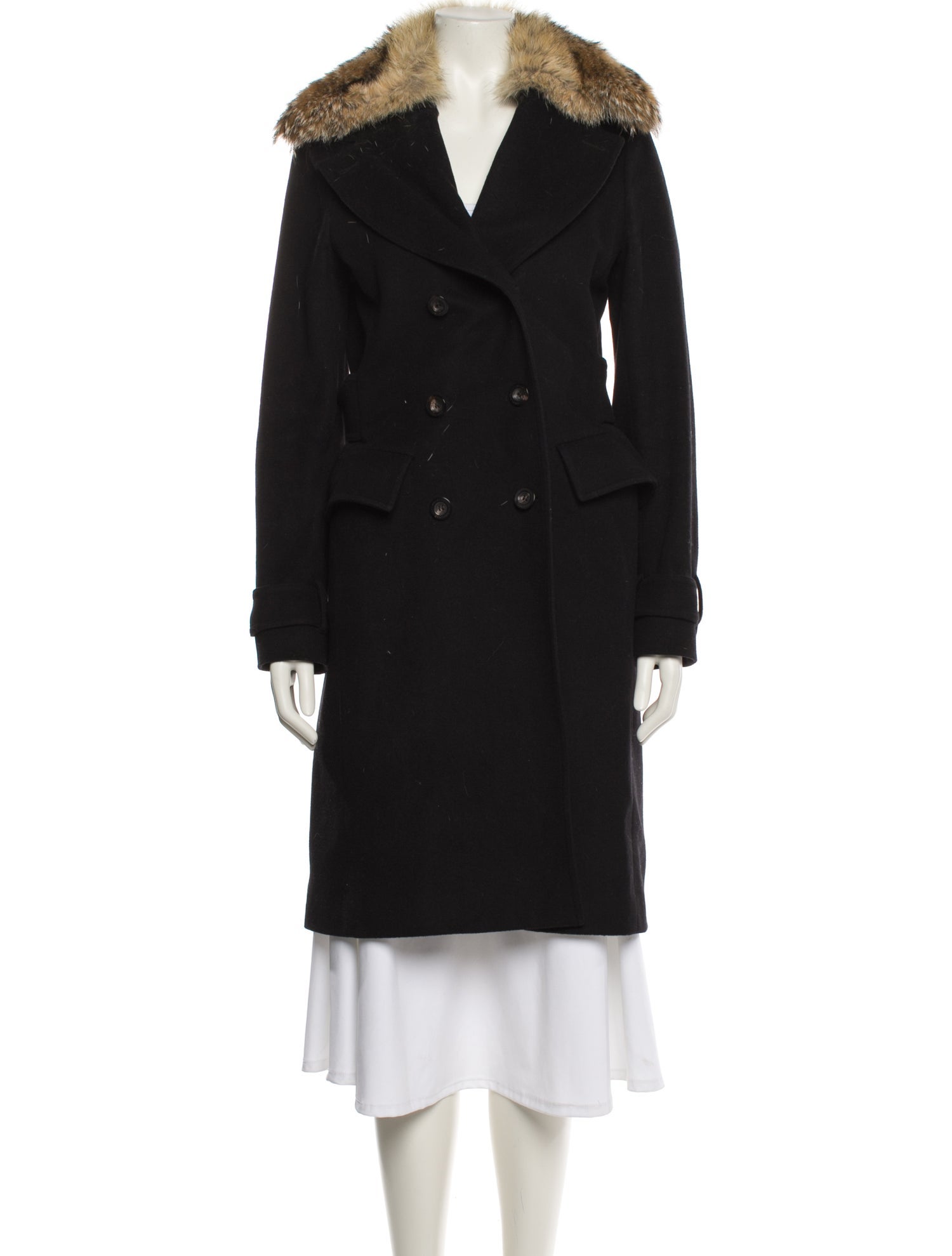 Belstaff Virgin Wool Fur Coat