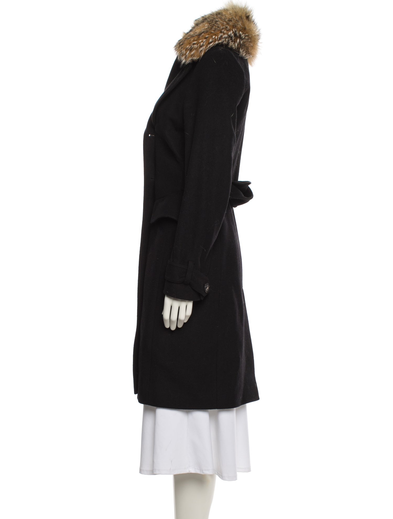 Belstaff Virgin Wool Fur Coat