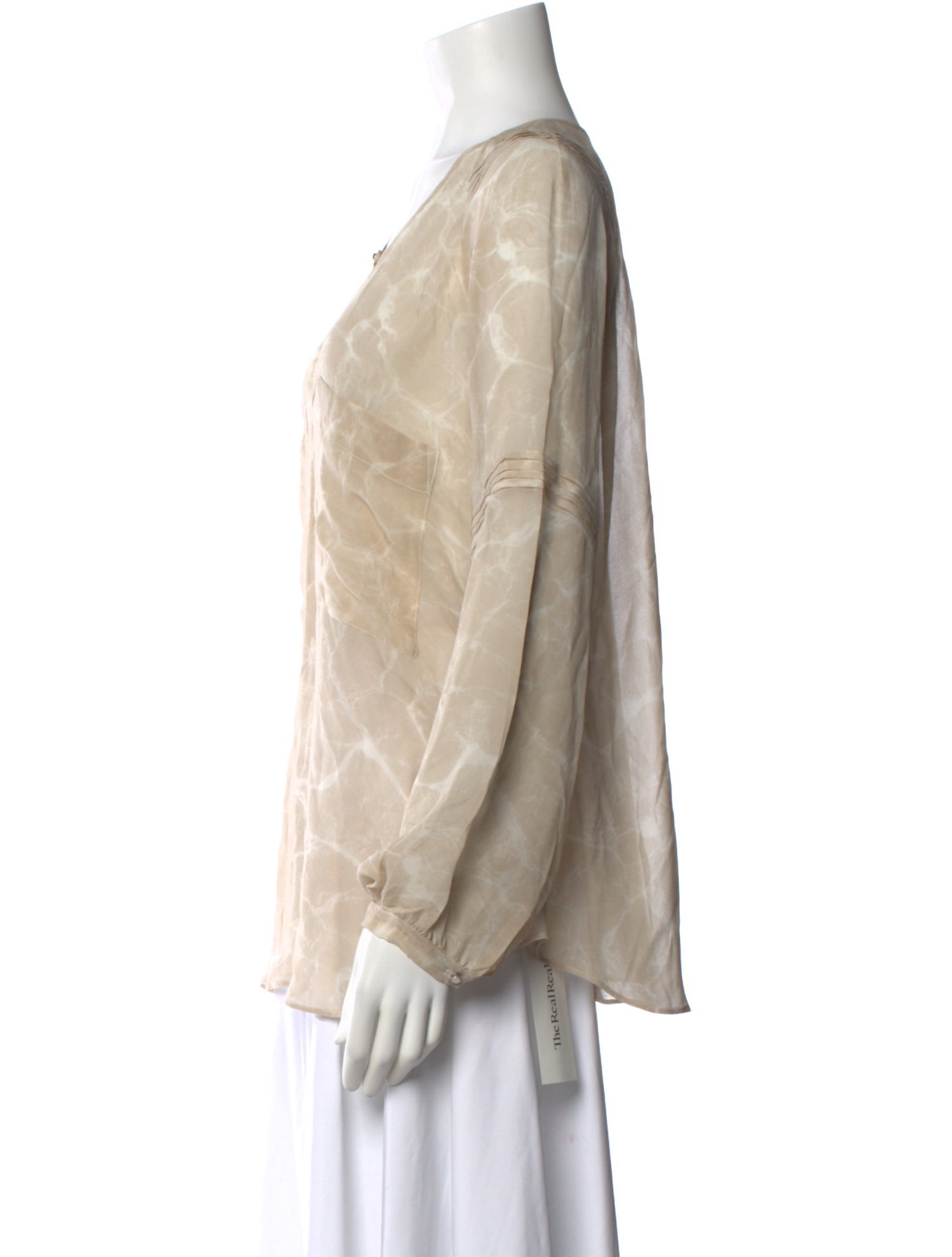 Belstaff Silk Tie-Dye Print Blouse