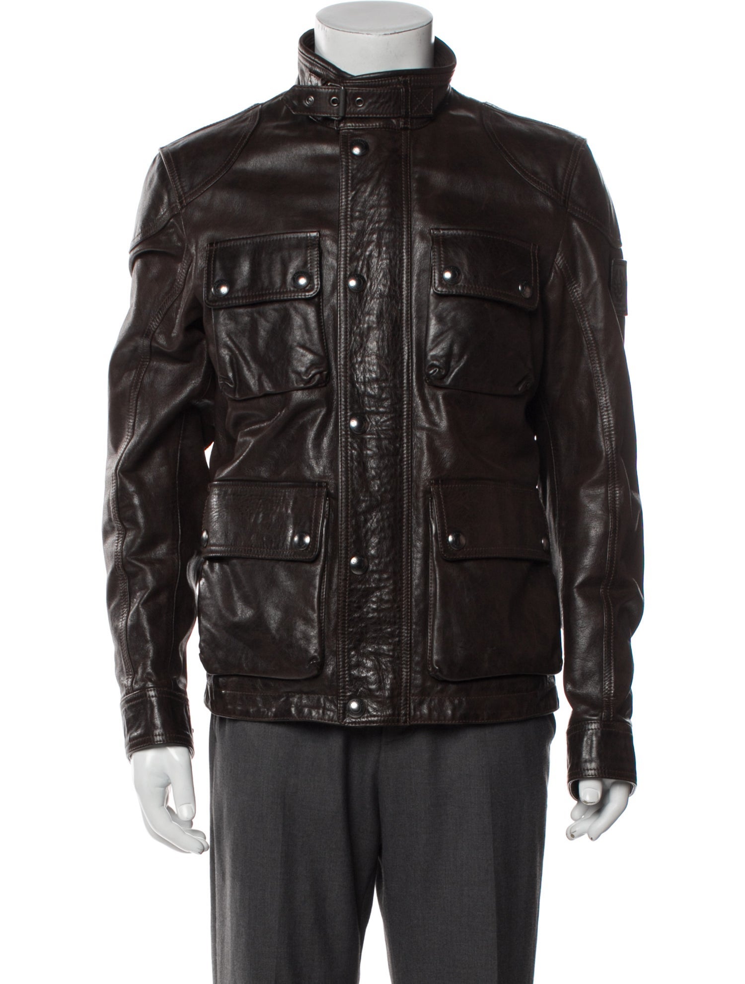 Belstaff Leather Utility Jacket