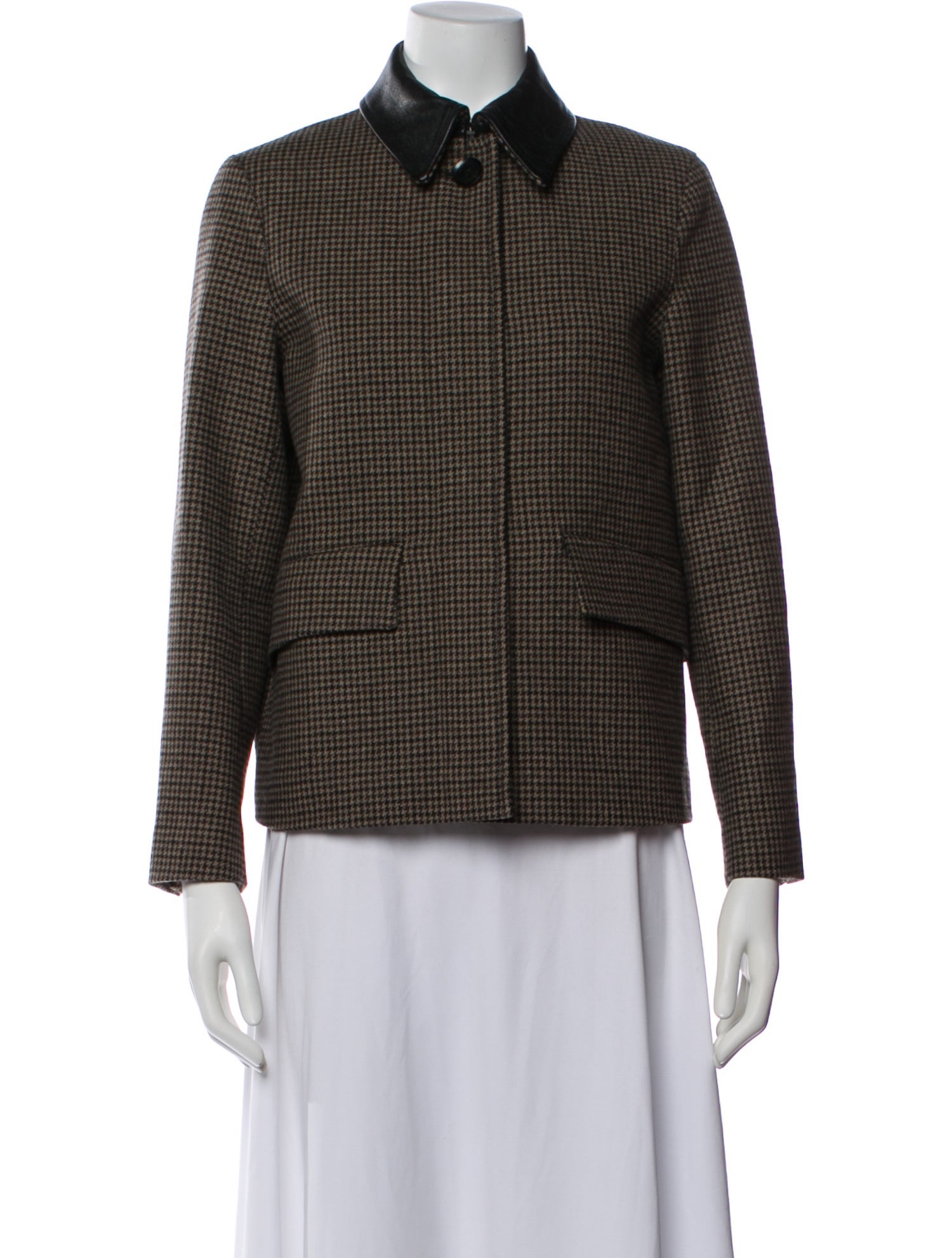 Belstaff Wool Houndstooth Print Blazer w/ Tags