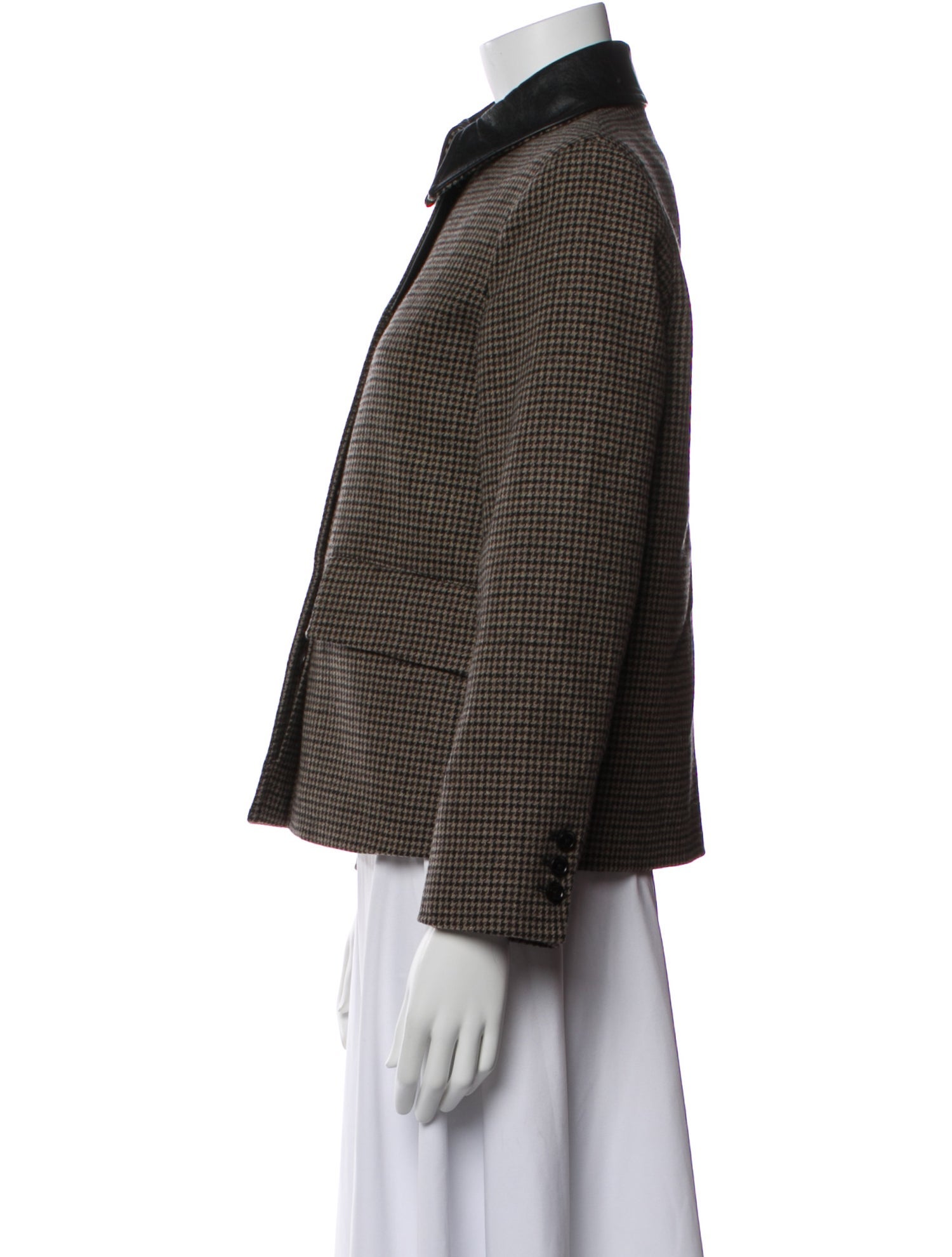 Belstaff Wool Houndstooth Print Blazer w/ Tags