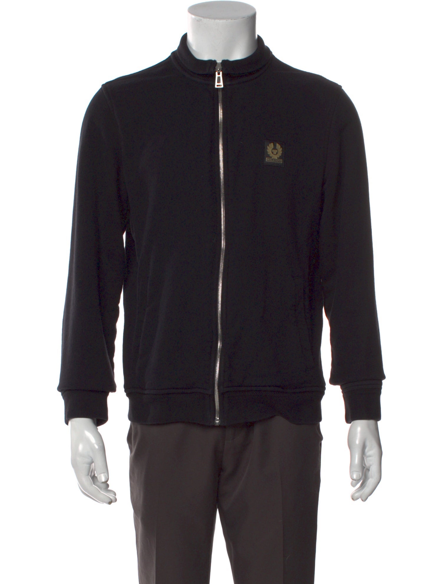 Belstaff Mock Neck Long Sleeve Sweatshirt