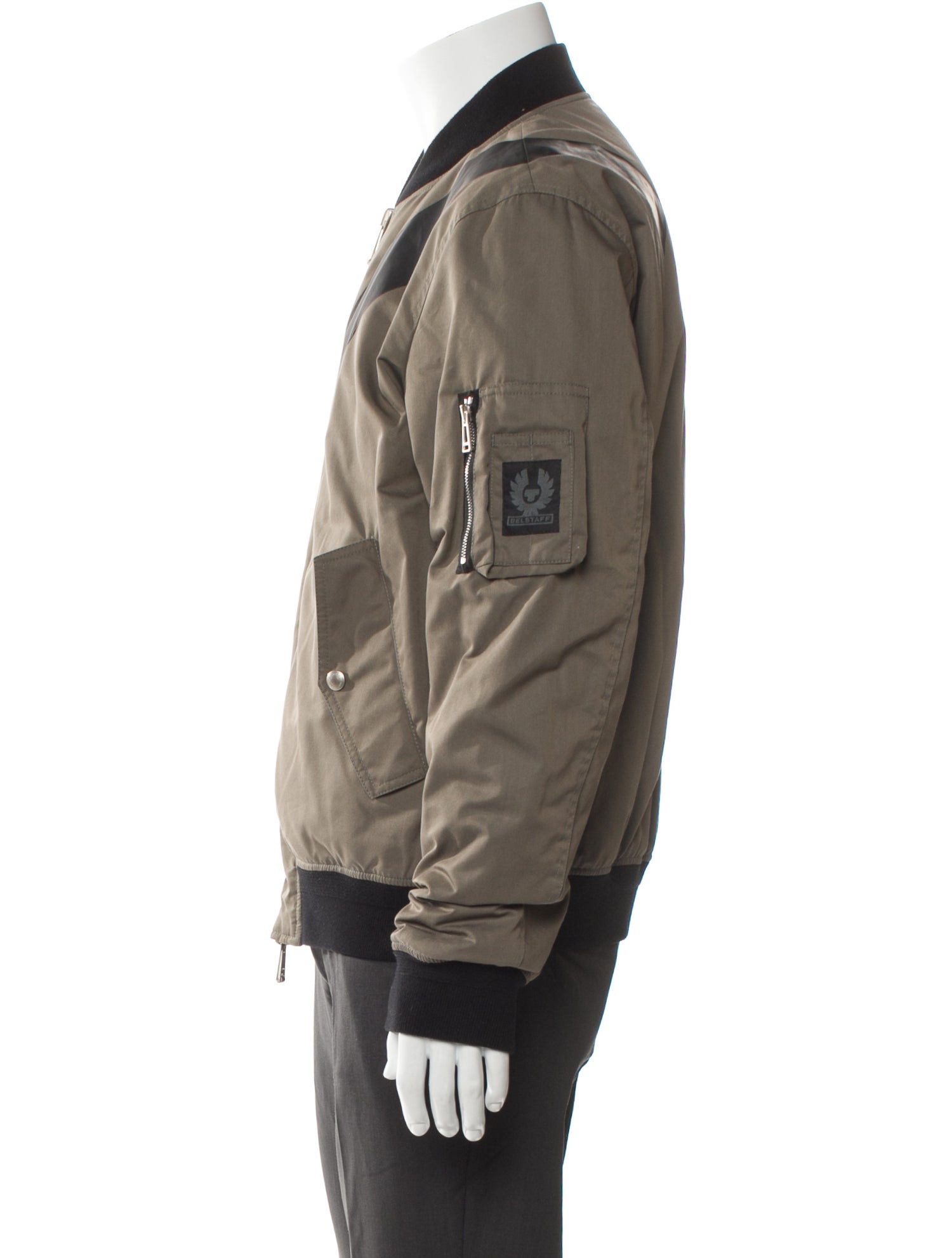 Belstaff Striped Bomber Jacket