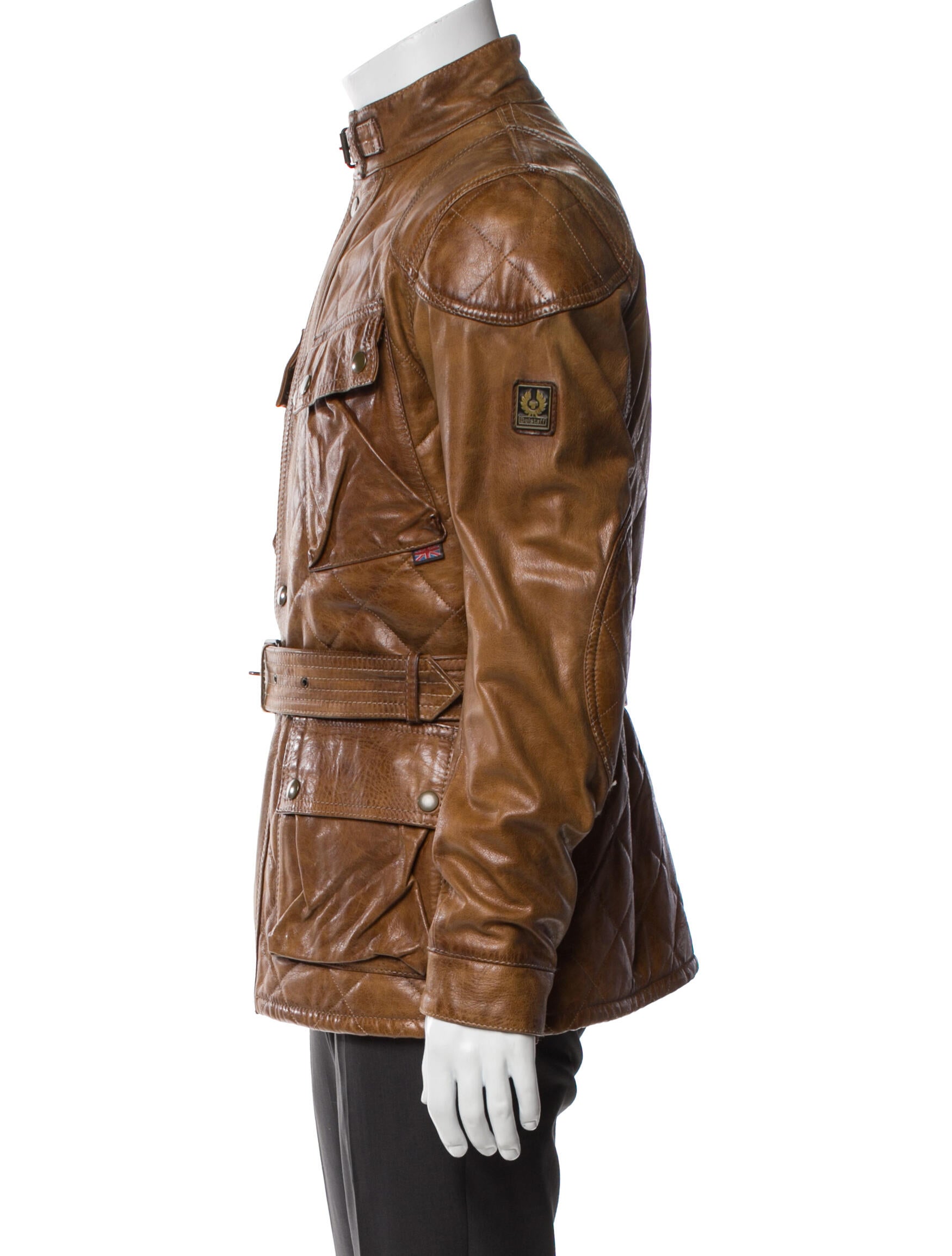 Belstaff Leather Utility Jacket