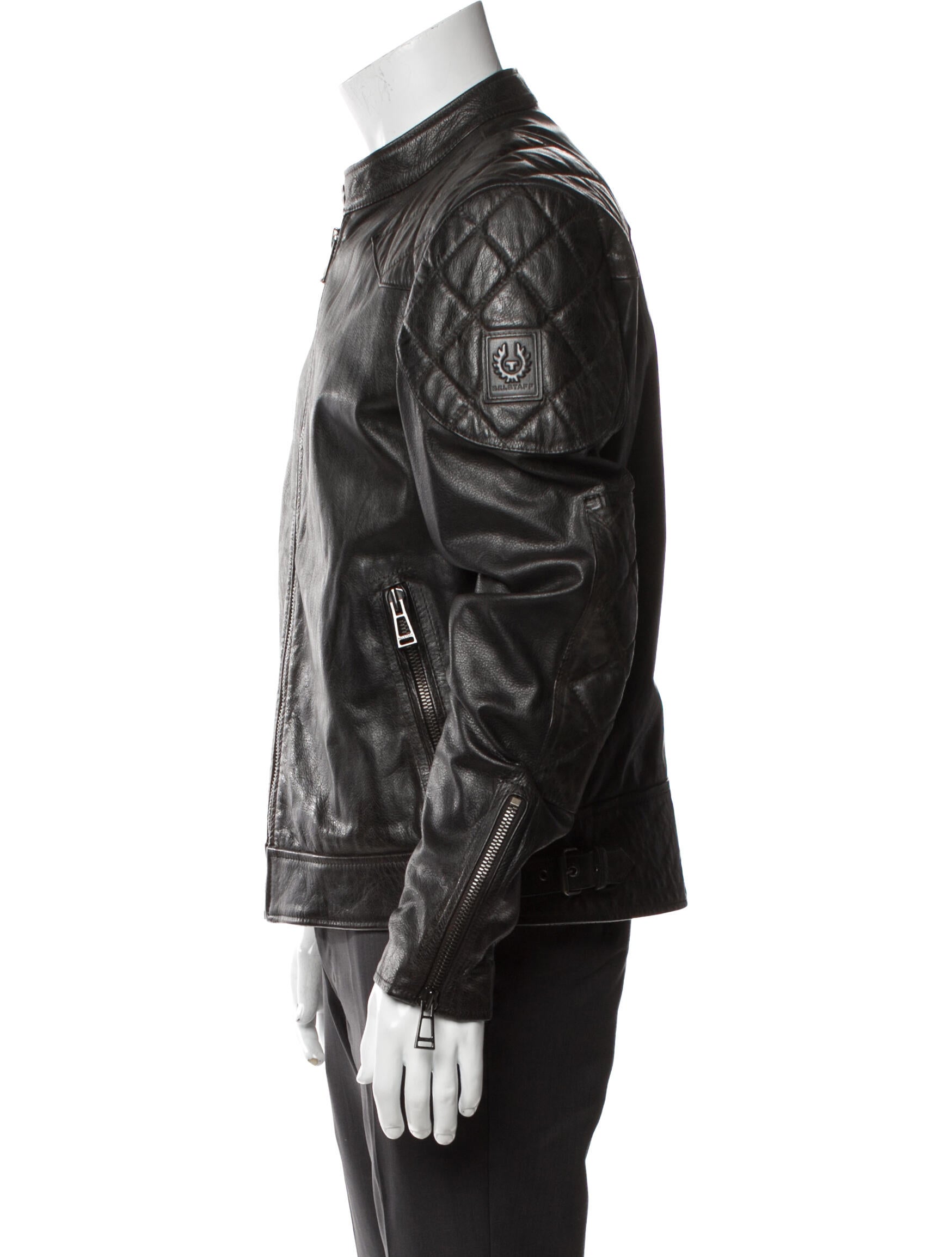 Belstaff Calf Leather Moto Jacket