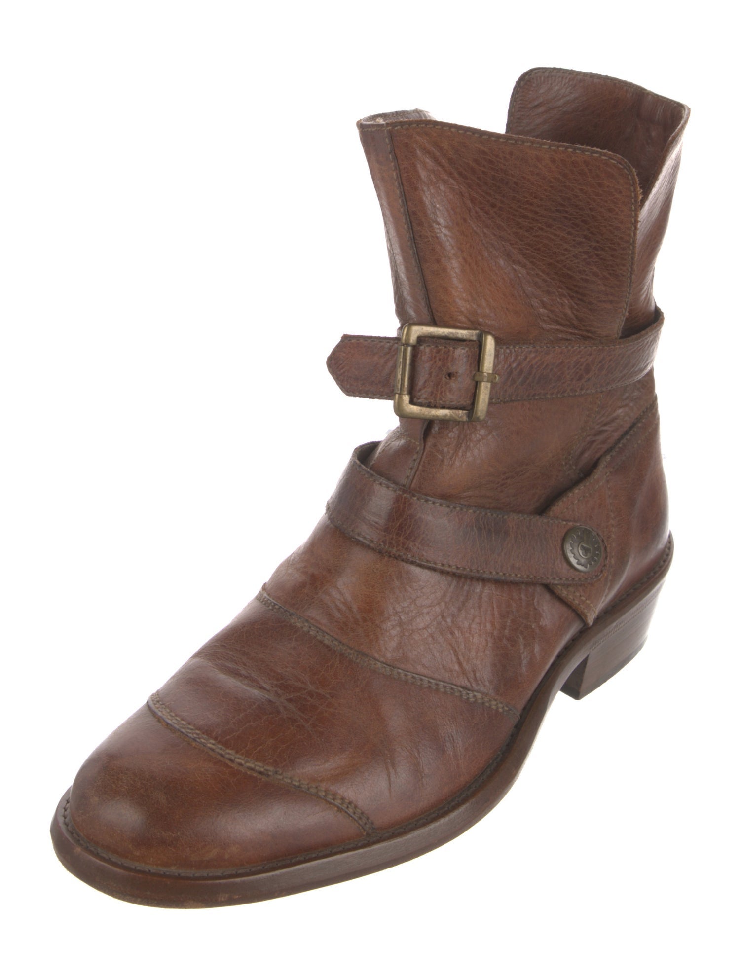 Belstaff Leather Moto Boots
