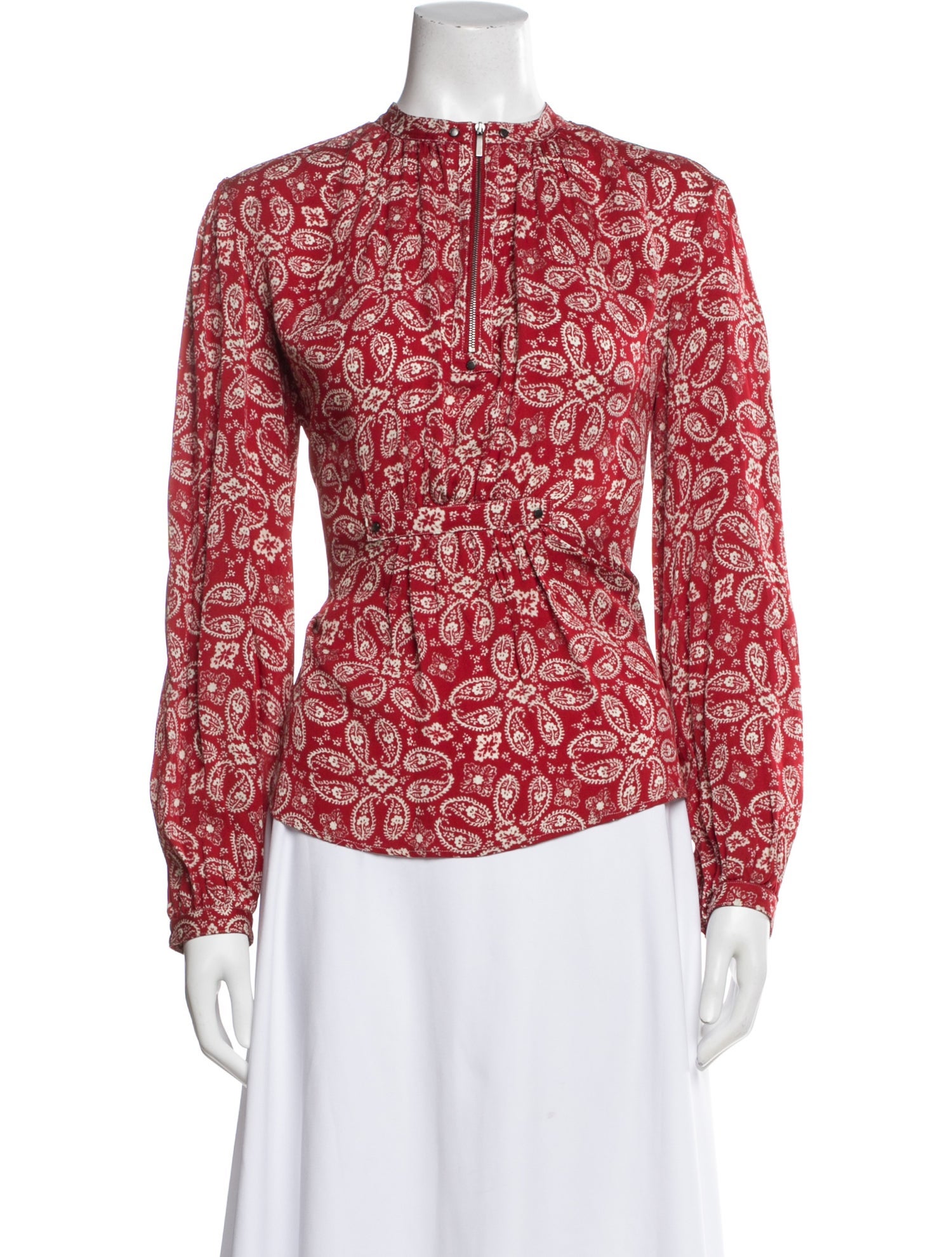 Belstaff Paisley Print Long Sleeve Blouse