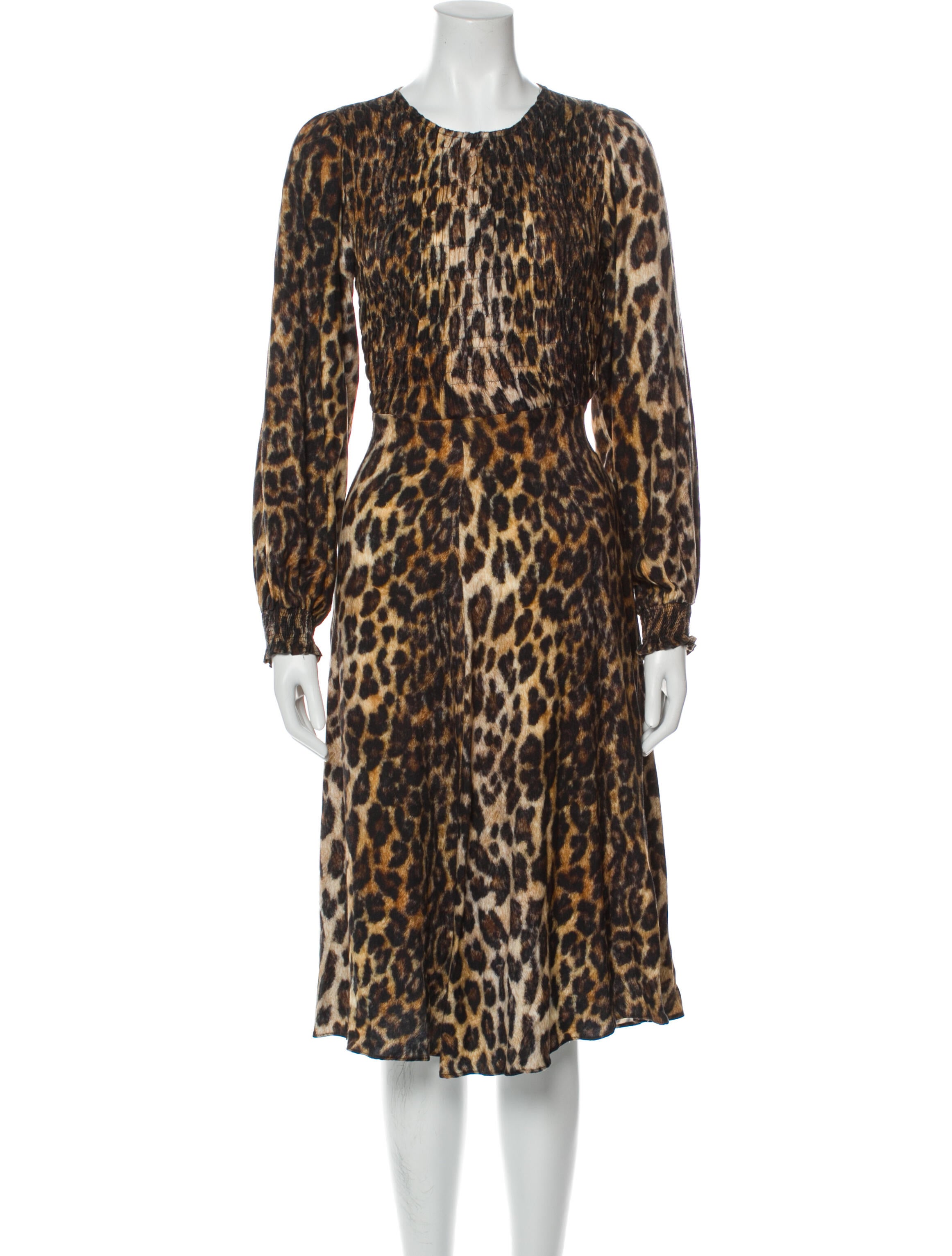 Bellerose Animal Print Midi Length Dress