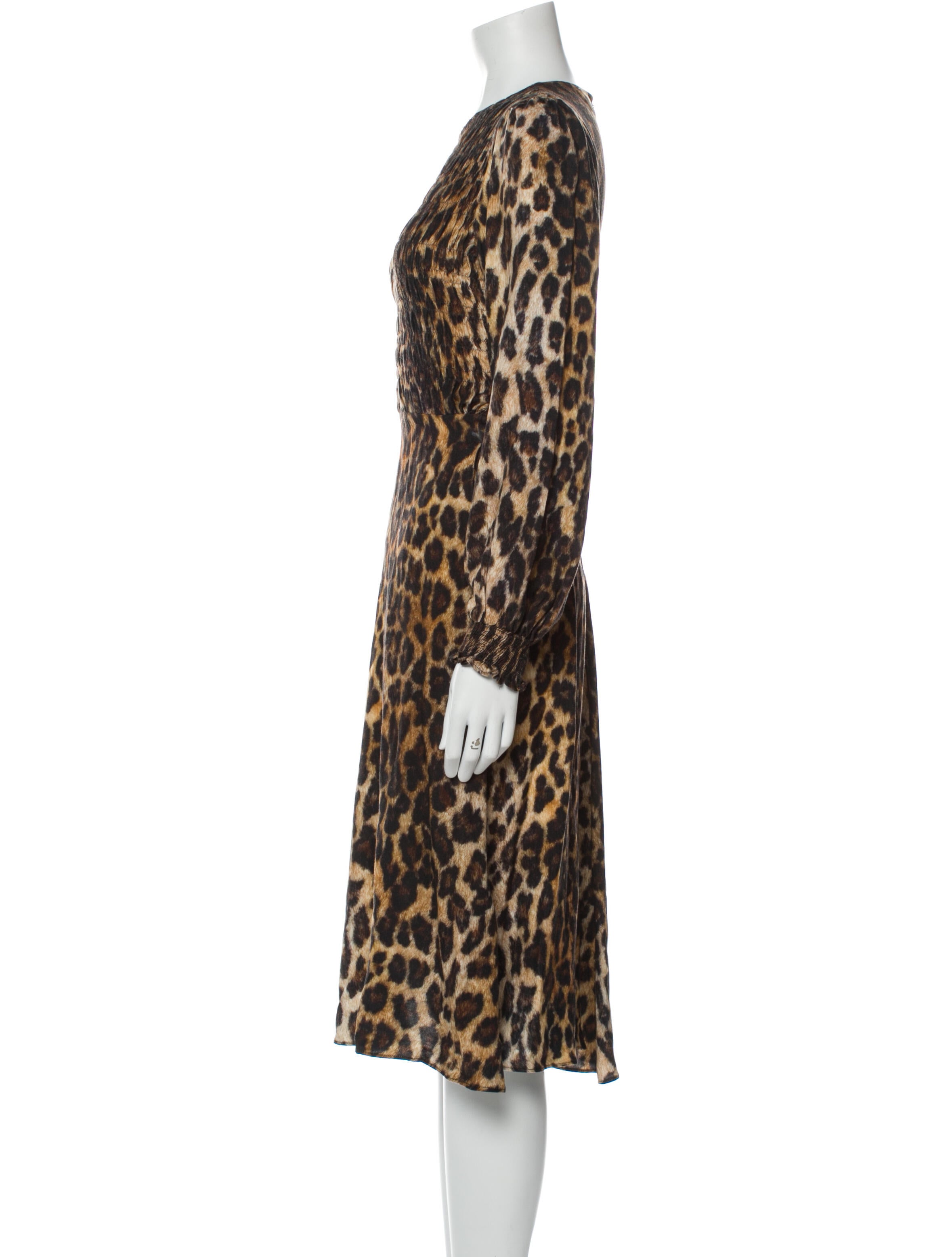 Bellerose Animal Print Midi Length Dress
