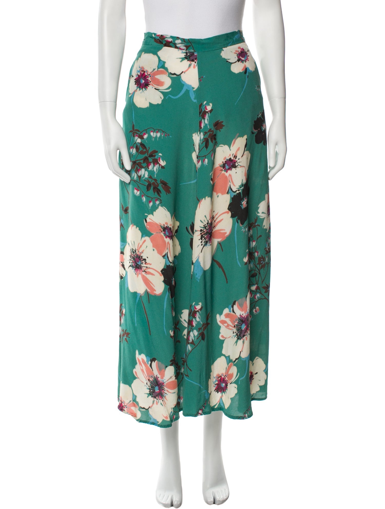 Bellerose Floral Print Midi Length Skirt