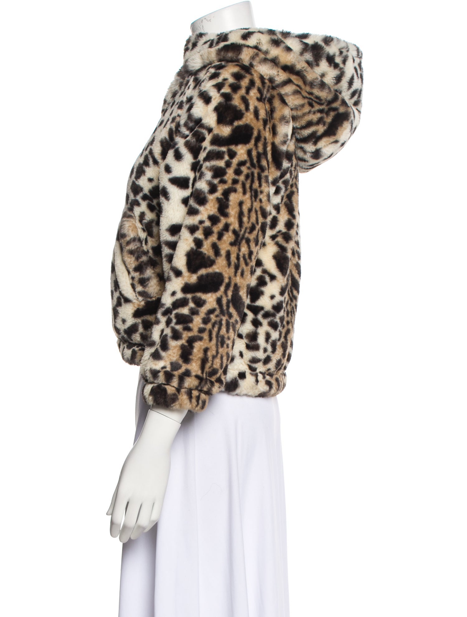 Bellerose Animal Print Faux Fur Jacket