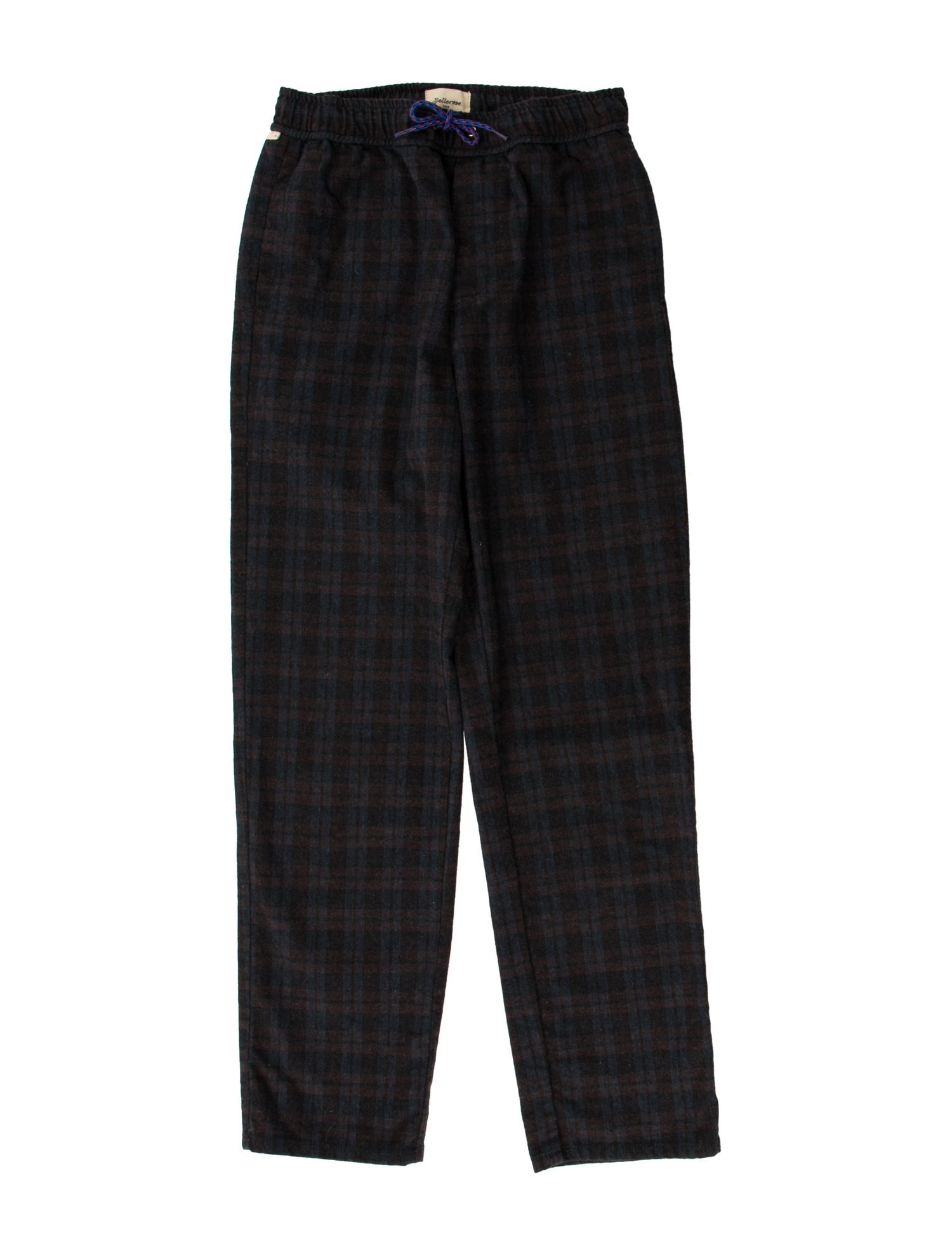 Bellerose Plaid Print Straight Leg Pants
