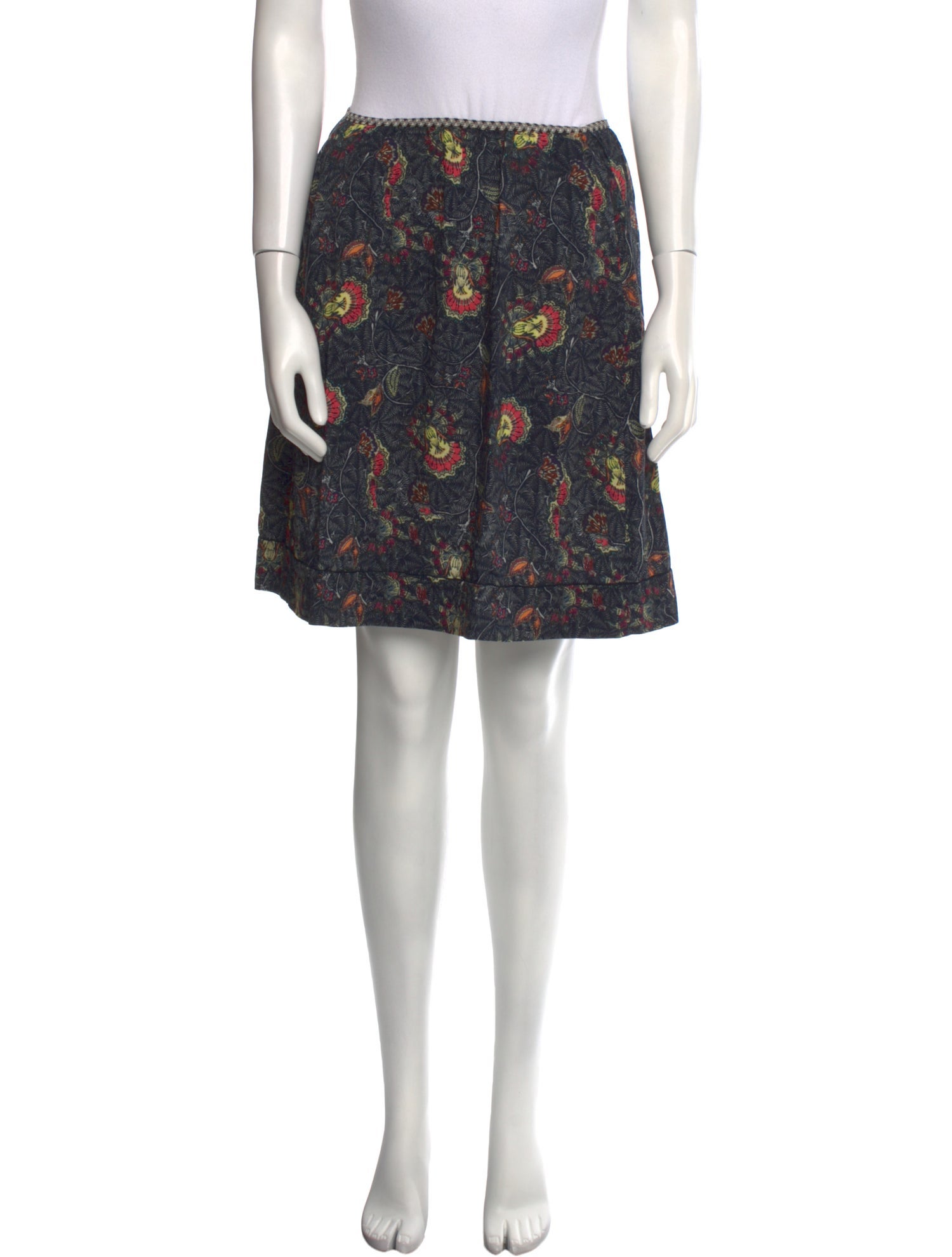 Bellerose Printed Knee-Length Skirt