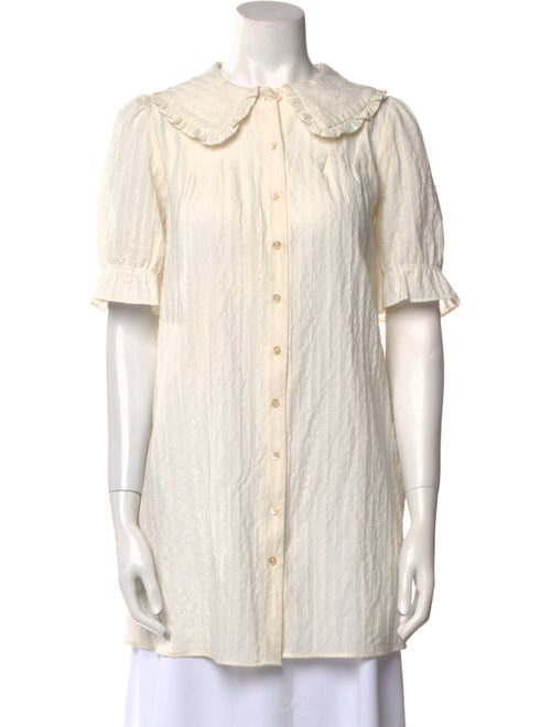 Bellerose Short Sleeve Button-Up Top