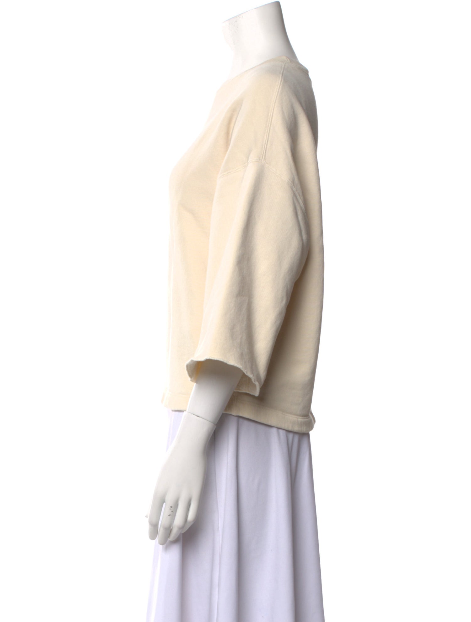 Bellerose Bateau Neckline Three-Quarter Sleeve Sweatshirt