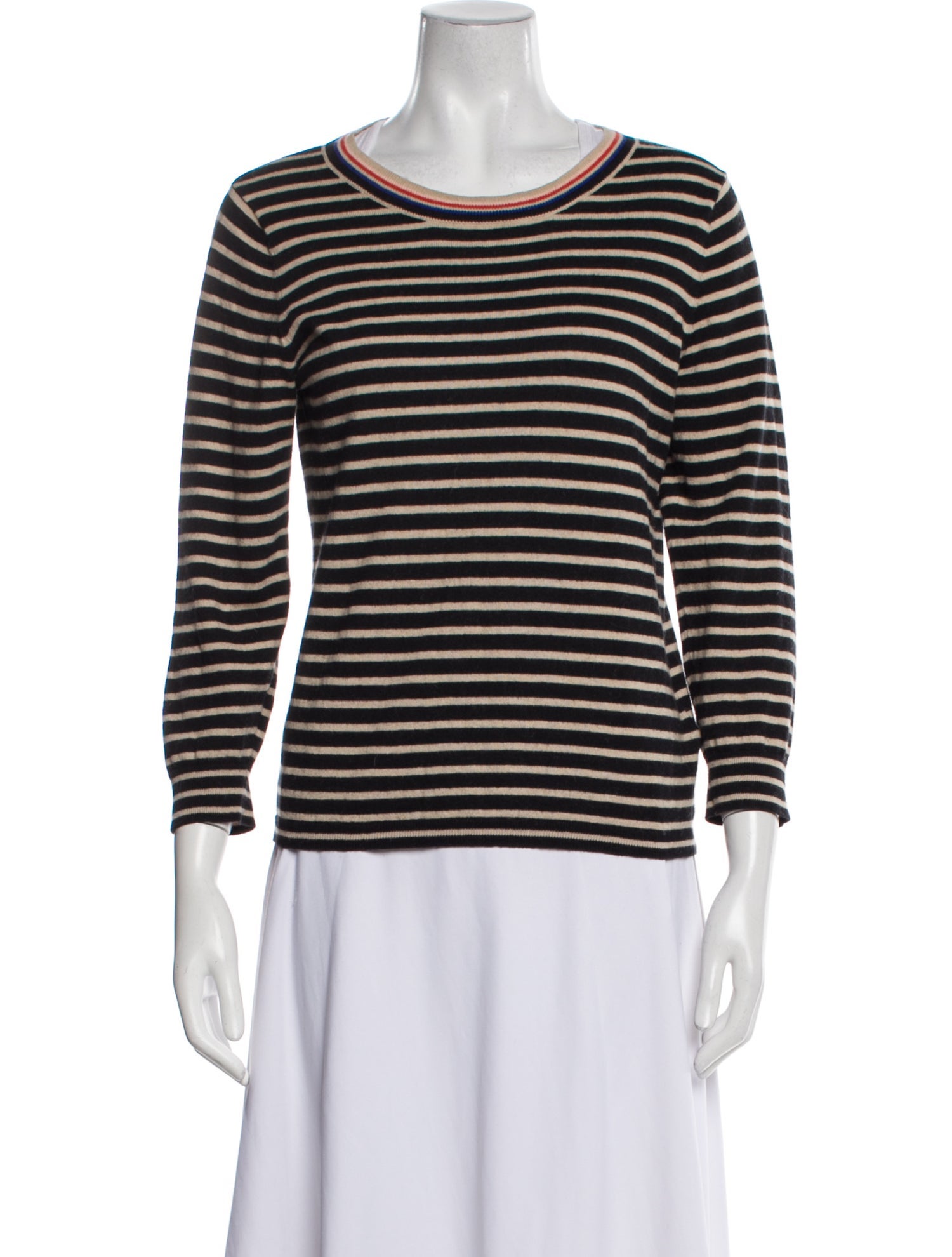 Bellerose Striped Scoop Neck Sweater