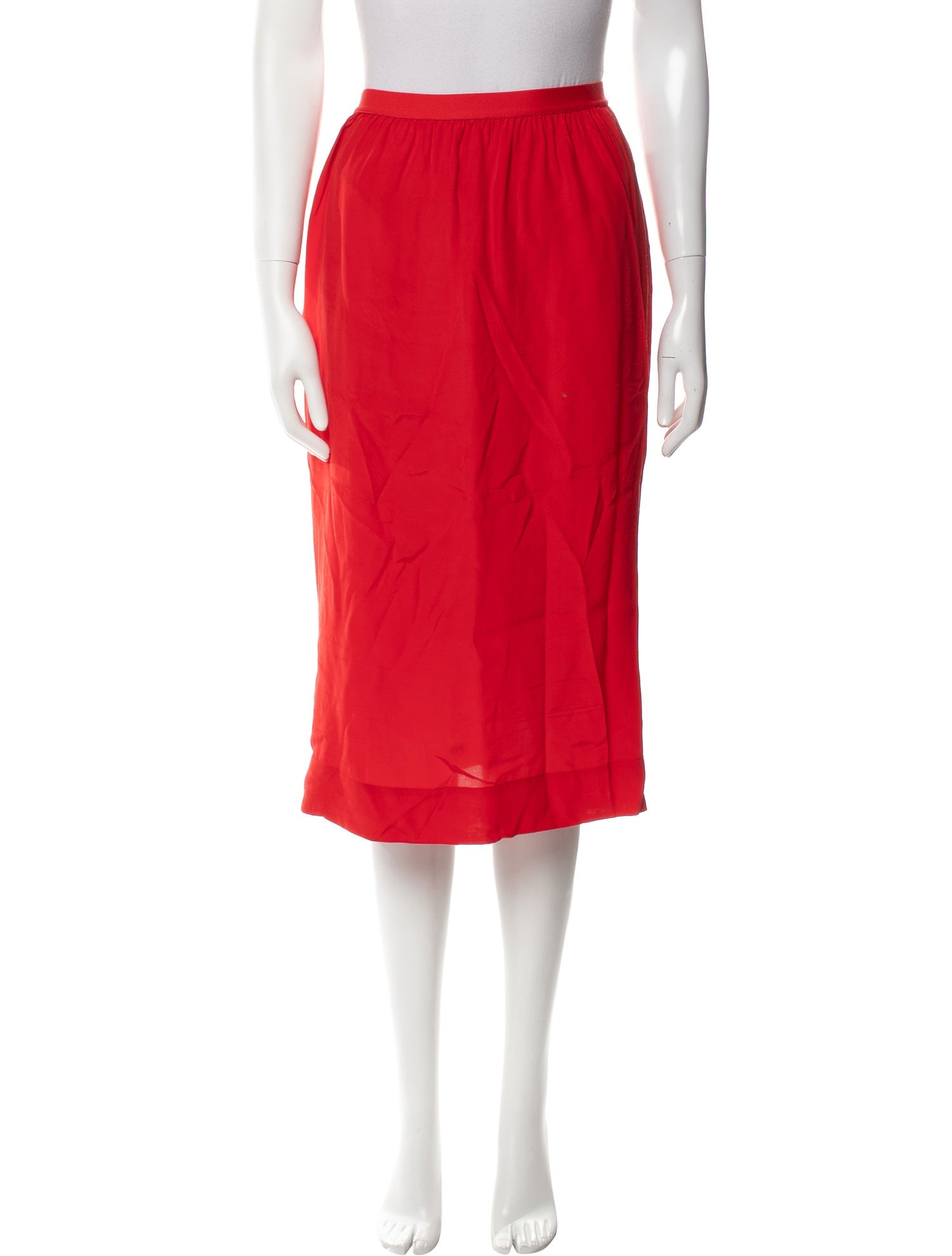 Bellerose Pleated Accents Knee-Length Skirt