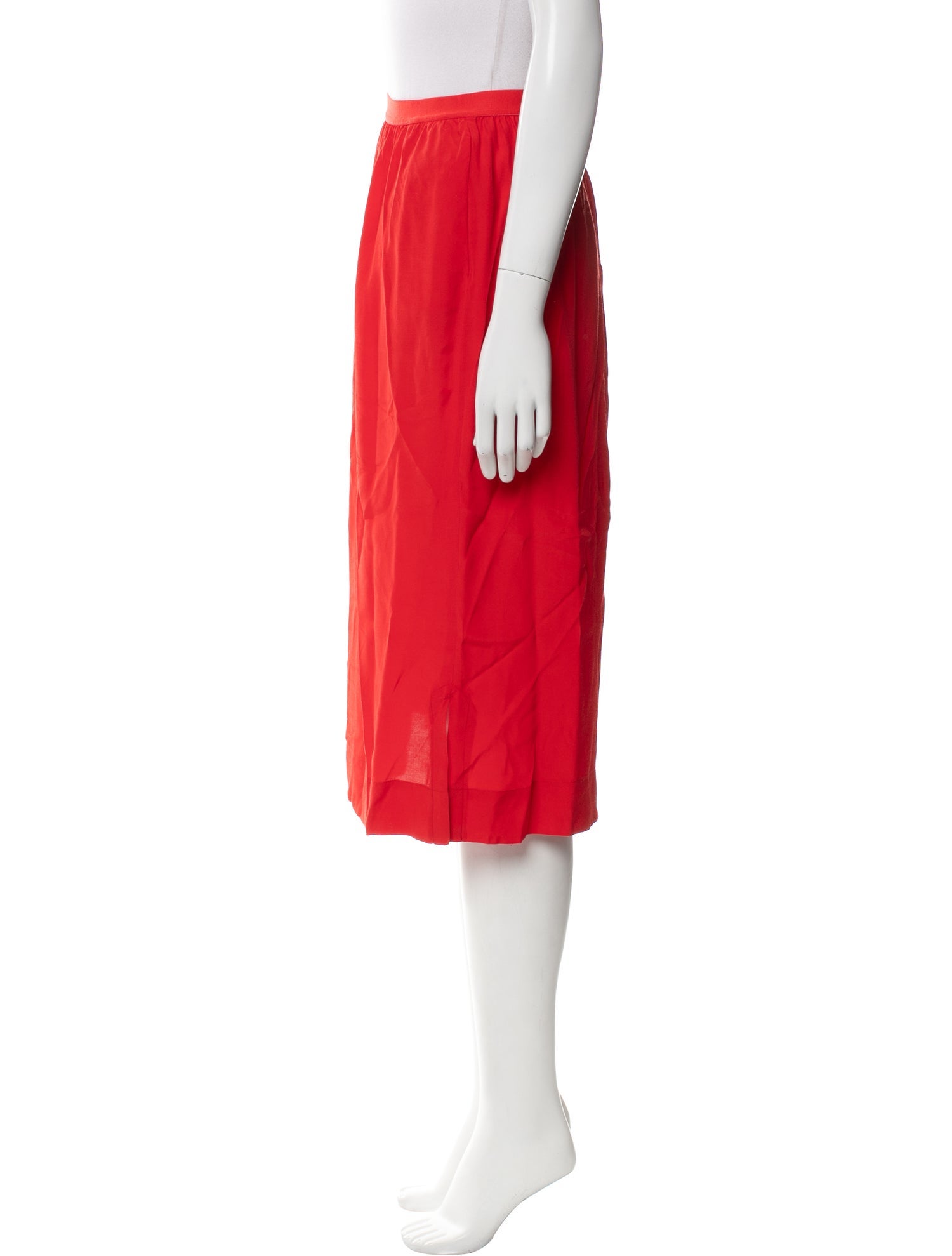 Bellerose Pleated Accents Knee-Length Skirt