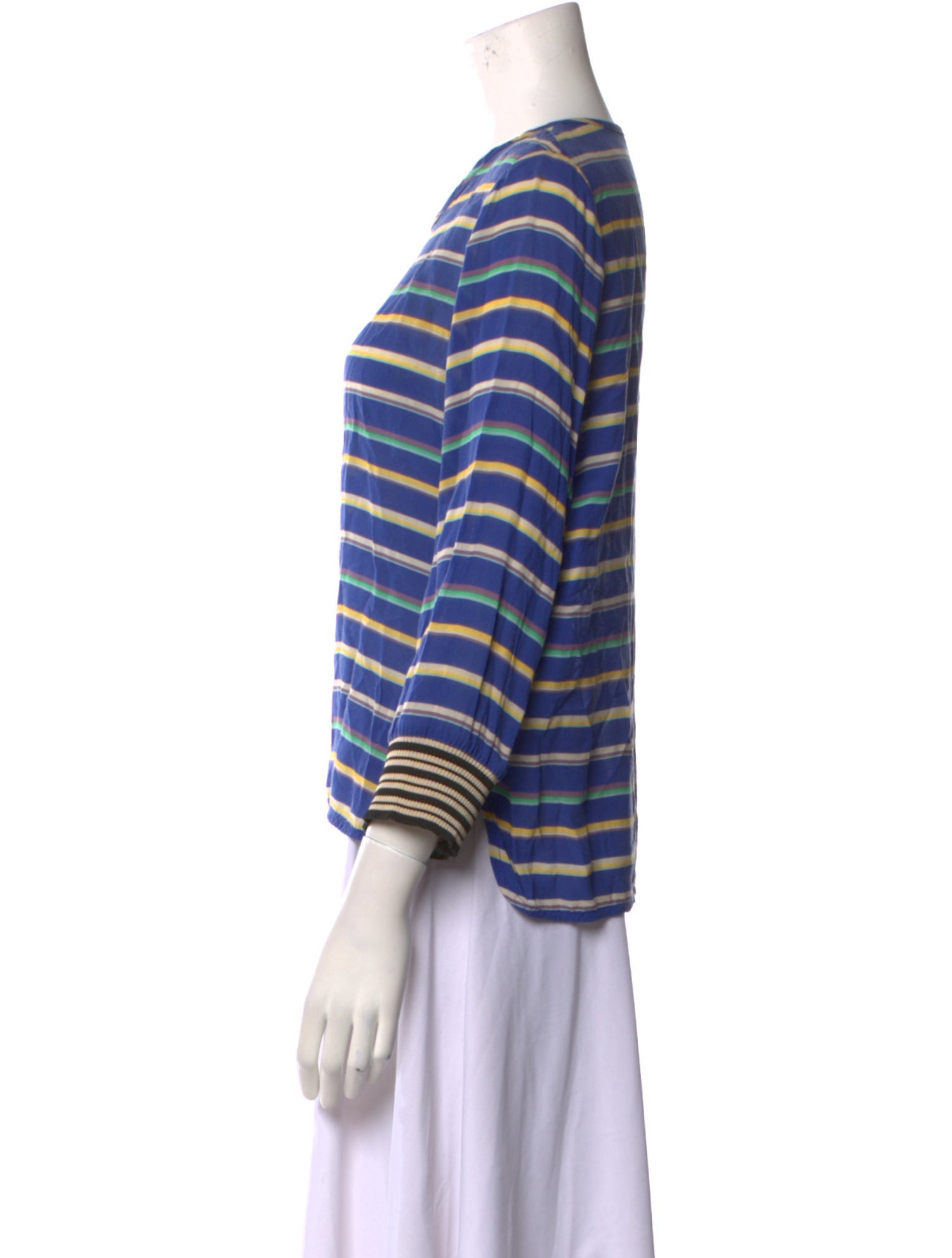 Bellerose Striped Crew Neck T-Shirt