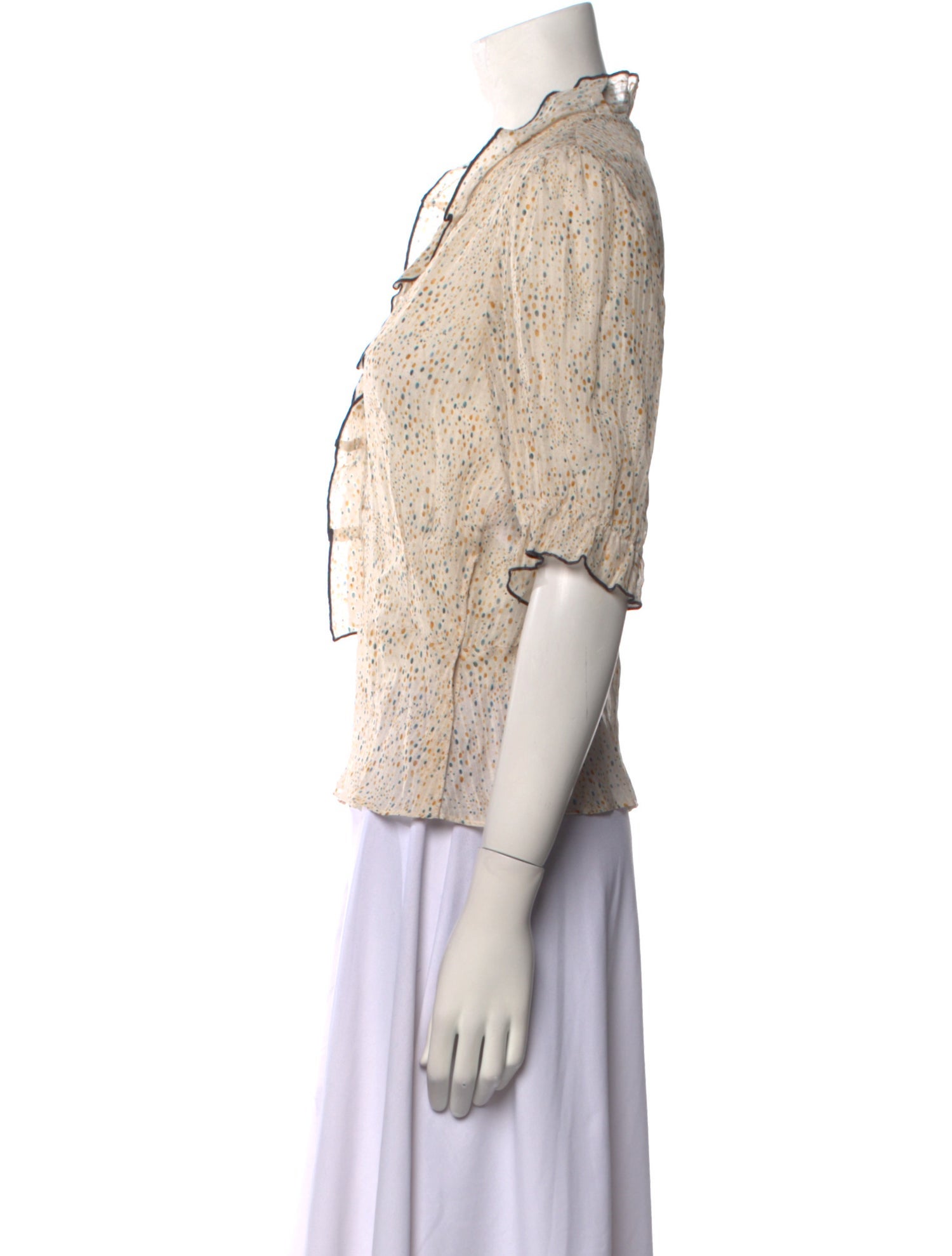 Bellerose Printed V-Neck Top