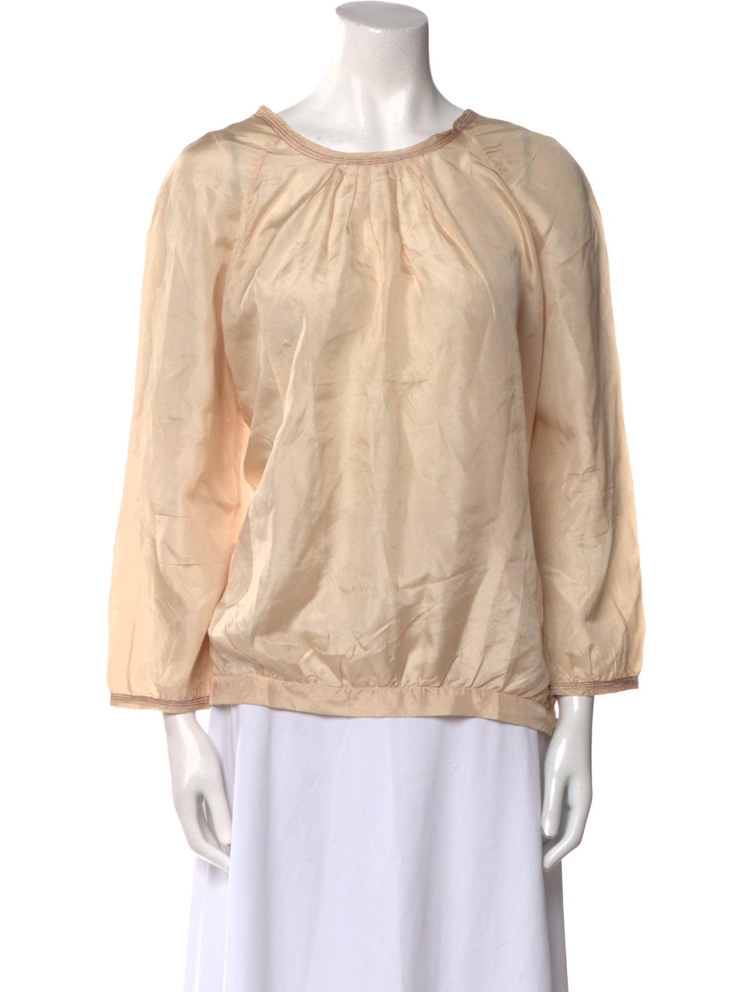 Bellerose Silk Scoop Neck Blouse