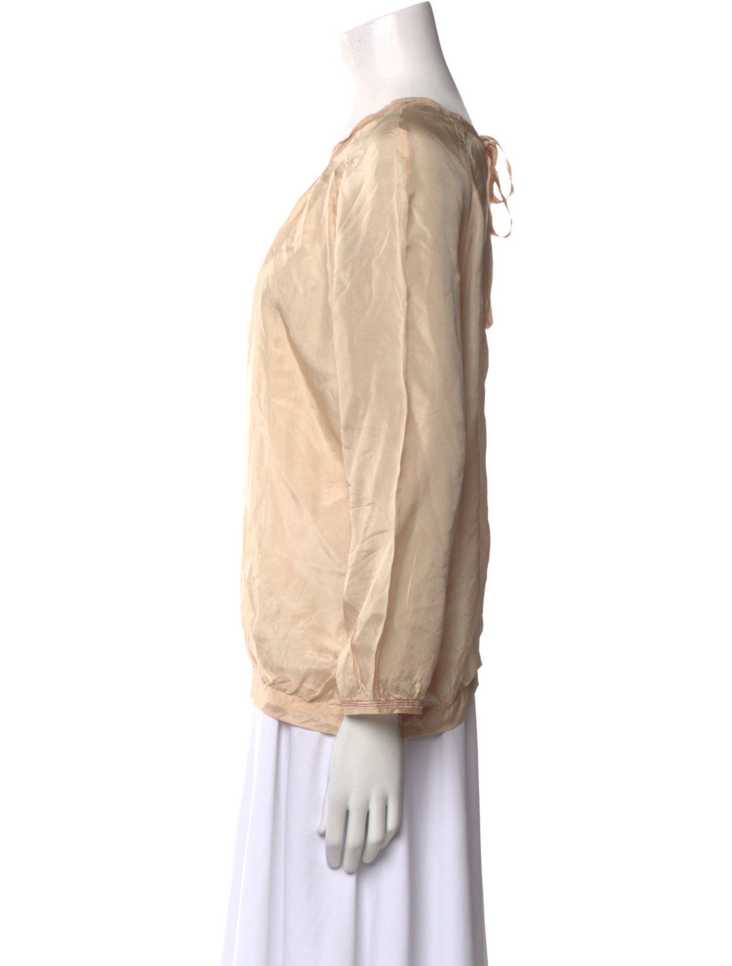 Bellerose Silk Scoop Neck Blouse